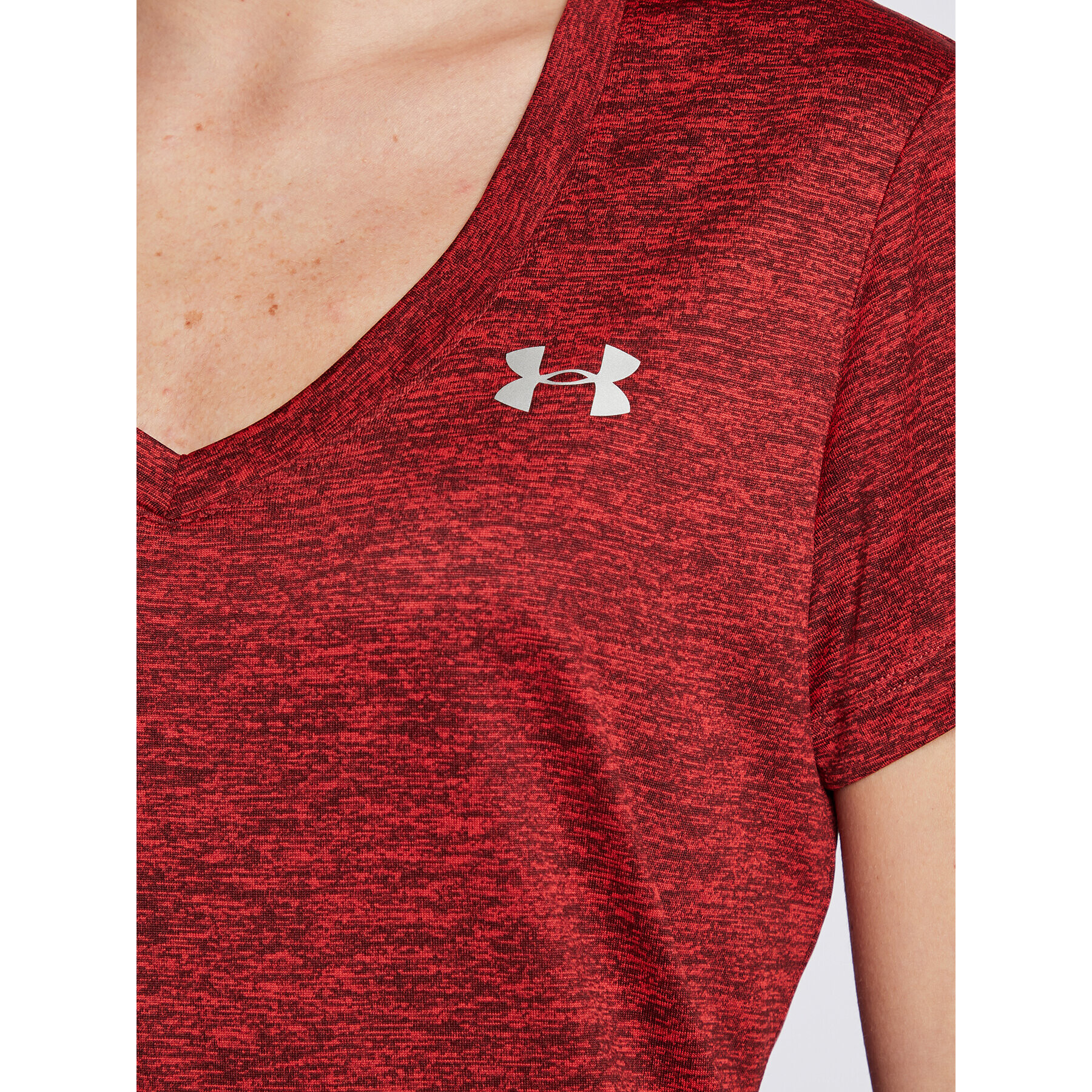 Under Armour Тениска от техническо трико Ua Tech™ Twist 1258568 Червен Regular Fit - Pepit.bg