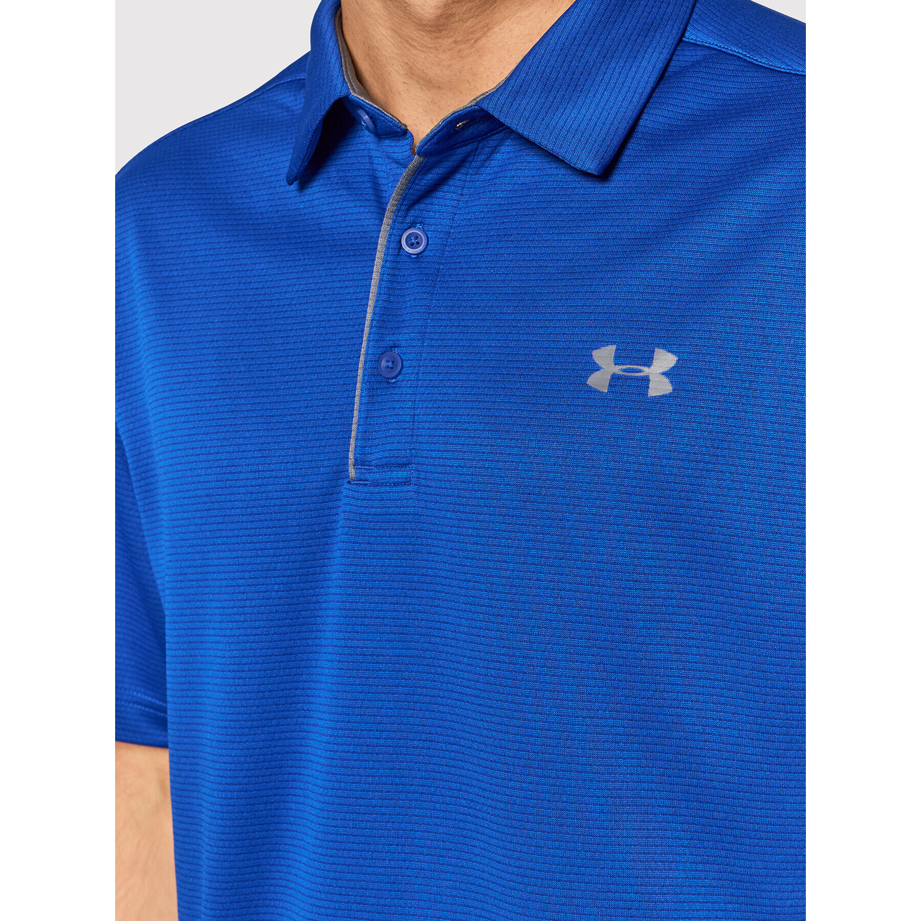 Under Armour Тениска с яка и копчета Ua Tech 1290140 Син Loose Fit - Pepit.bg