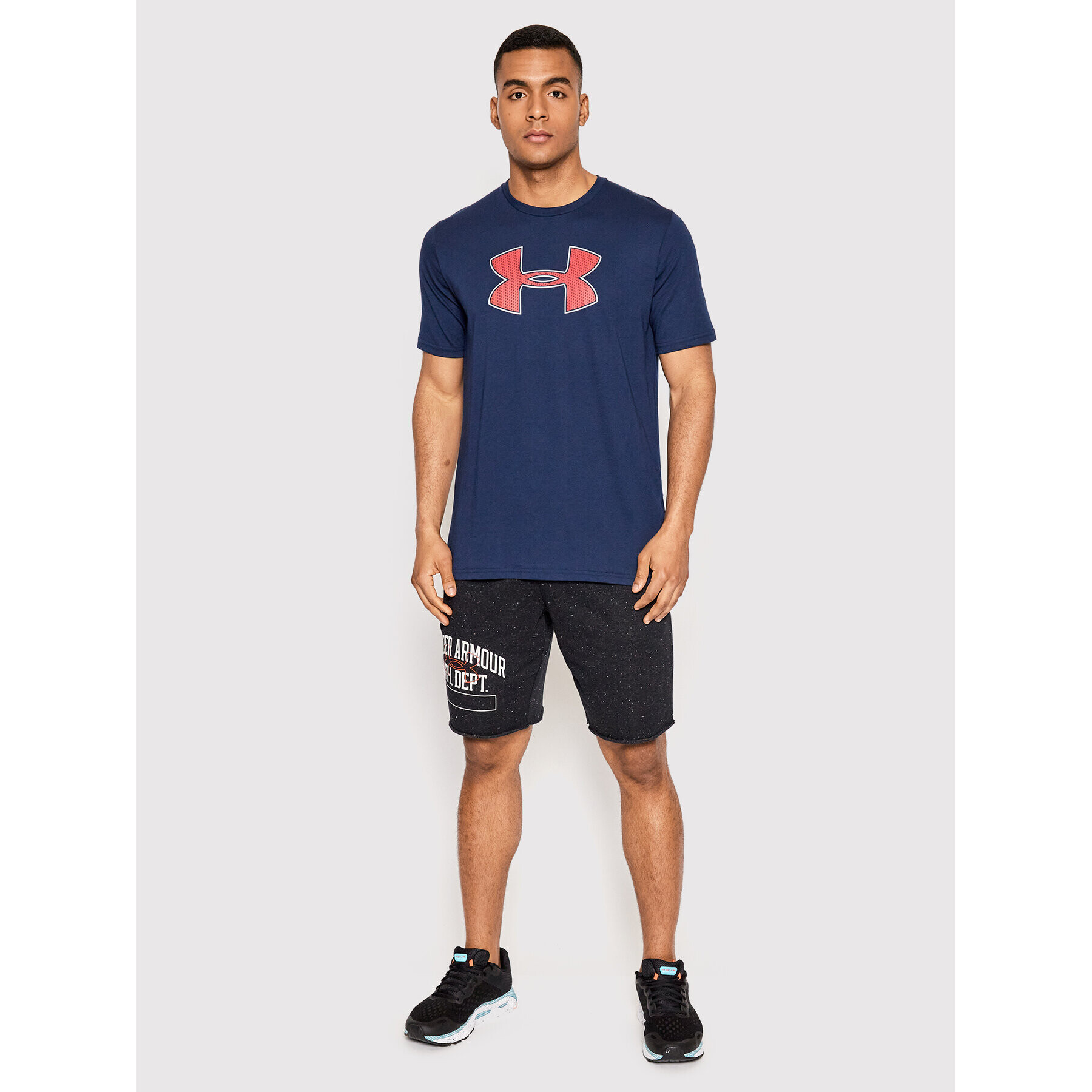 Under Armour Тишърт Big Logo 1329583 Тъмносин Regular Fit - Pepit.bg