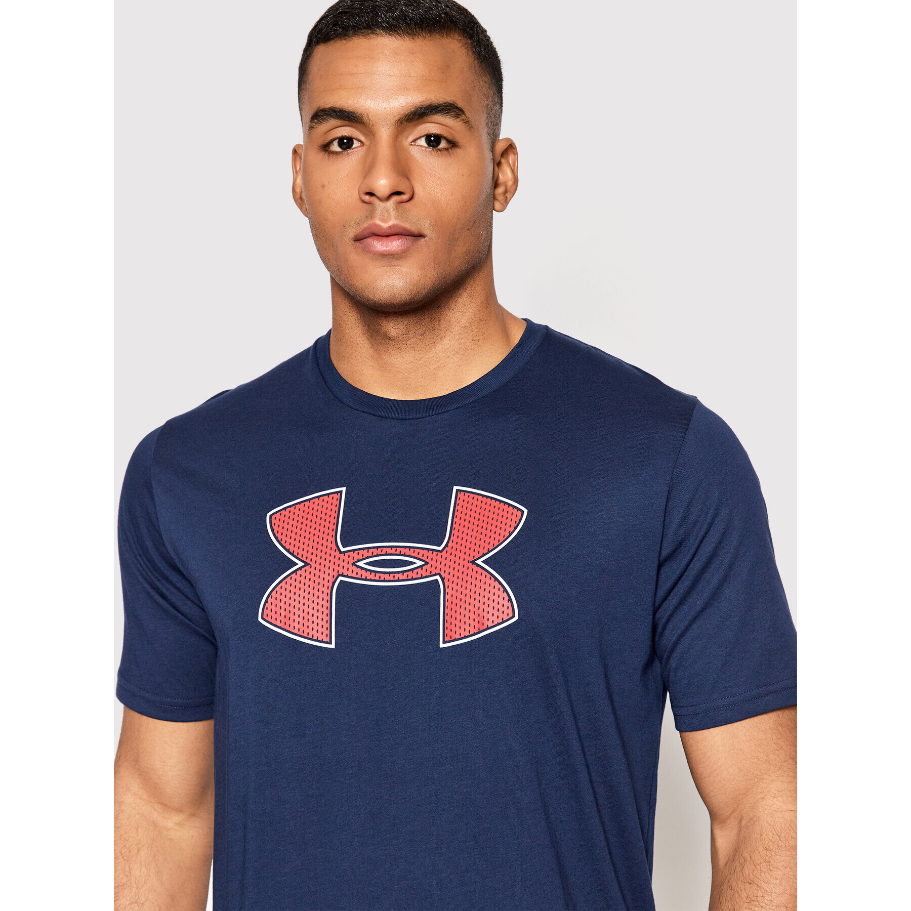 Under Armour Тишърт Big Logo 1329583 Тъмносин Regular Fit - Pepit.bg