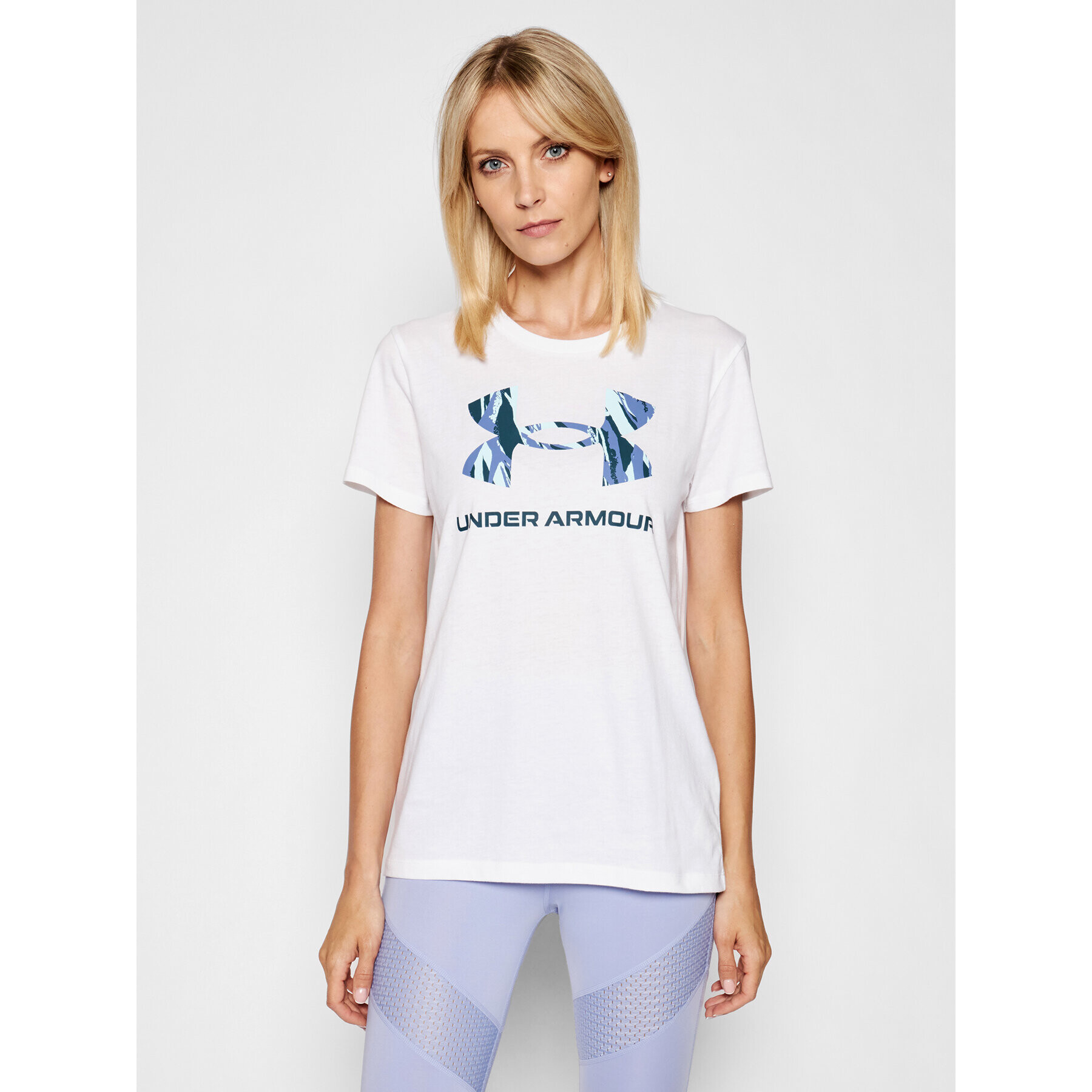 Under Armour Тишърт Live Sportstyle Graphic 1356305 Бял Regular Fit - Pepit.bg