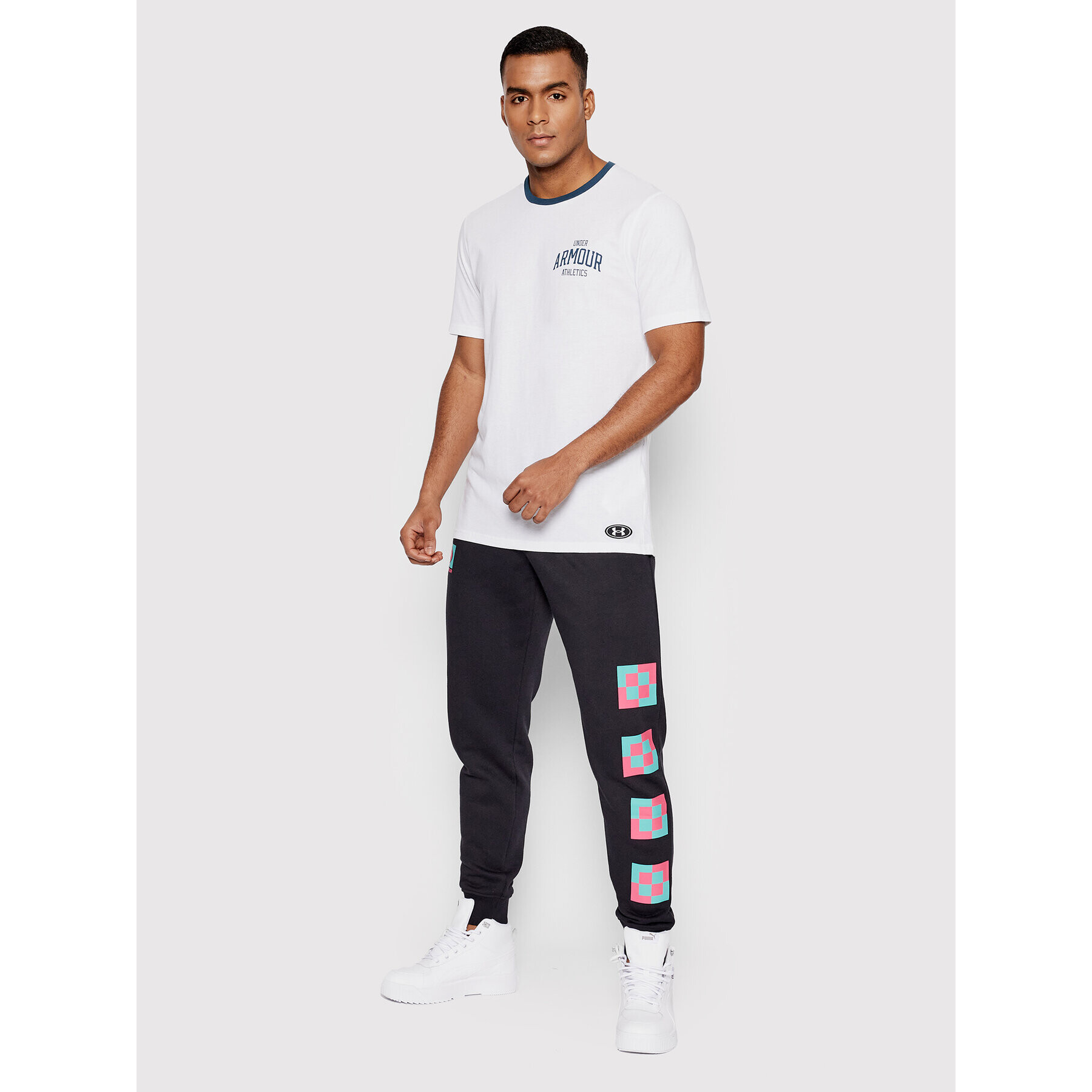 Under Armour Тишърт Originators Athletics 1366460 Бял Relaxed Fit - Pepit.bg