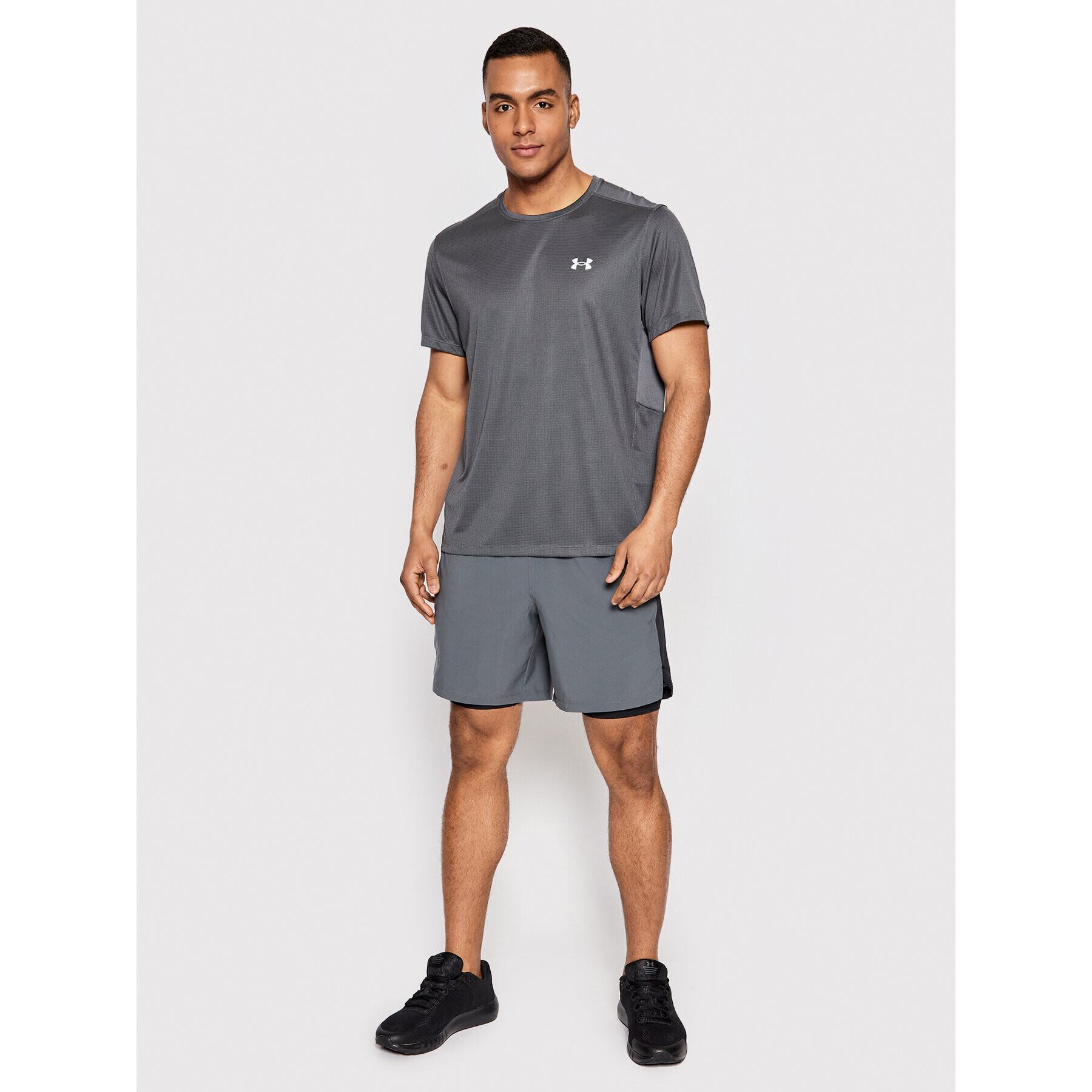 Under Armour Тишърт Speed Strike 1369743 Сив Loose Fit - Pepit.bg