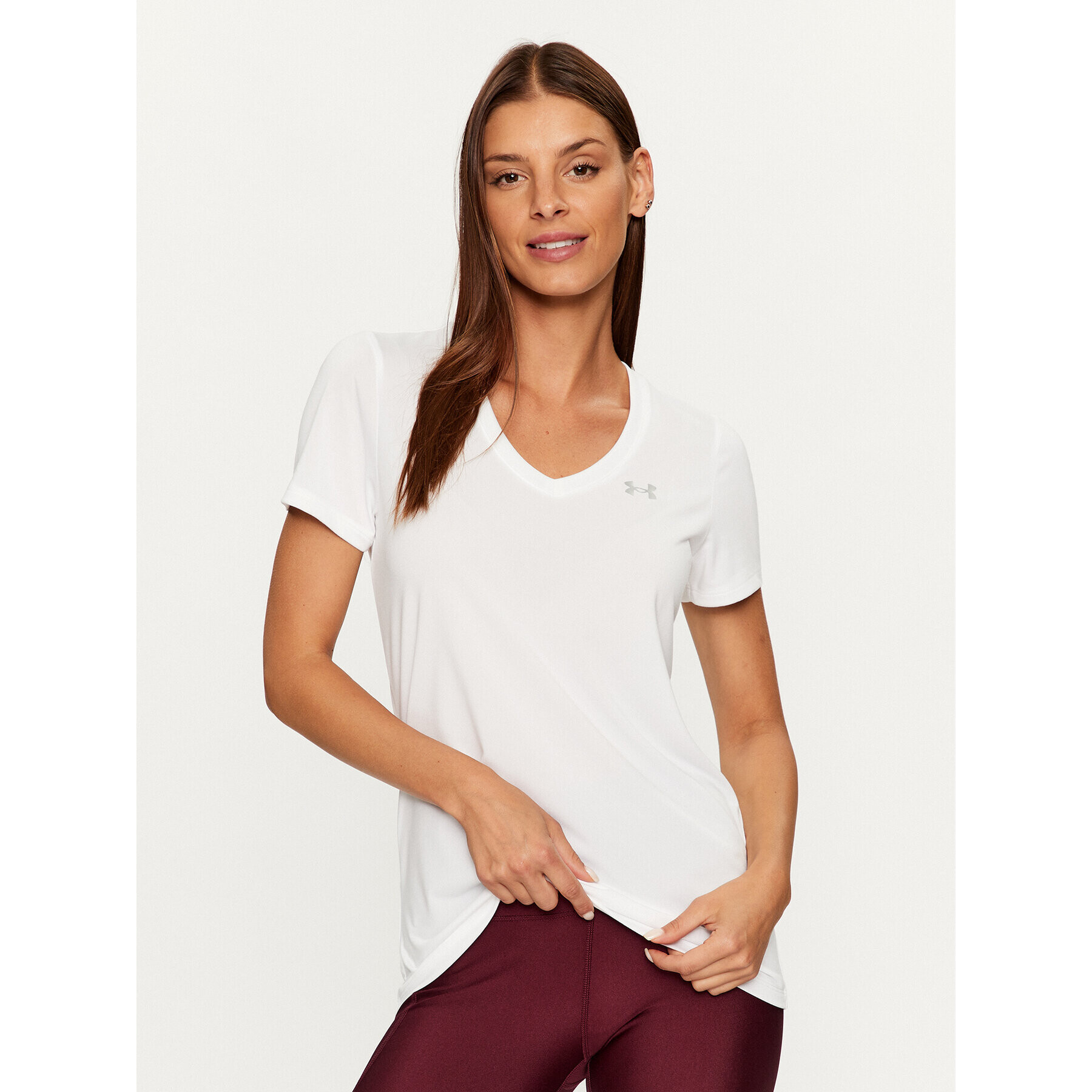 Under Armour Тишърт Tech Ssv - Solid 1255839 Бял Loose Fit - Pepit.bg