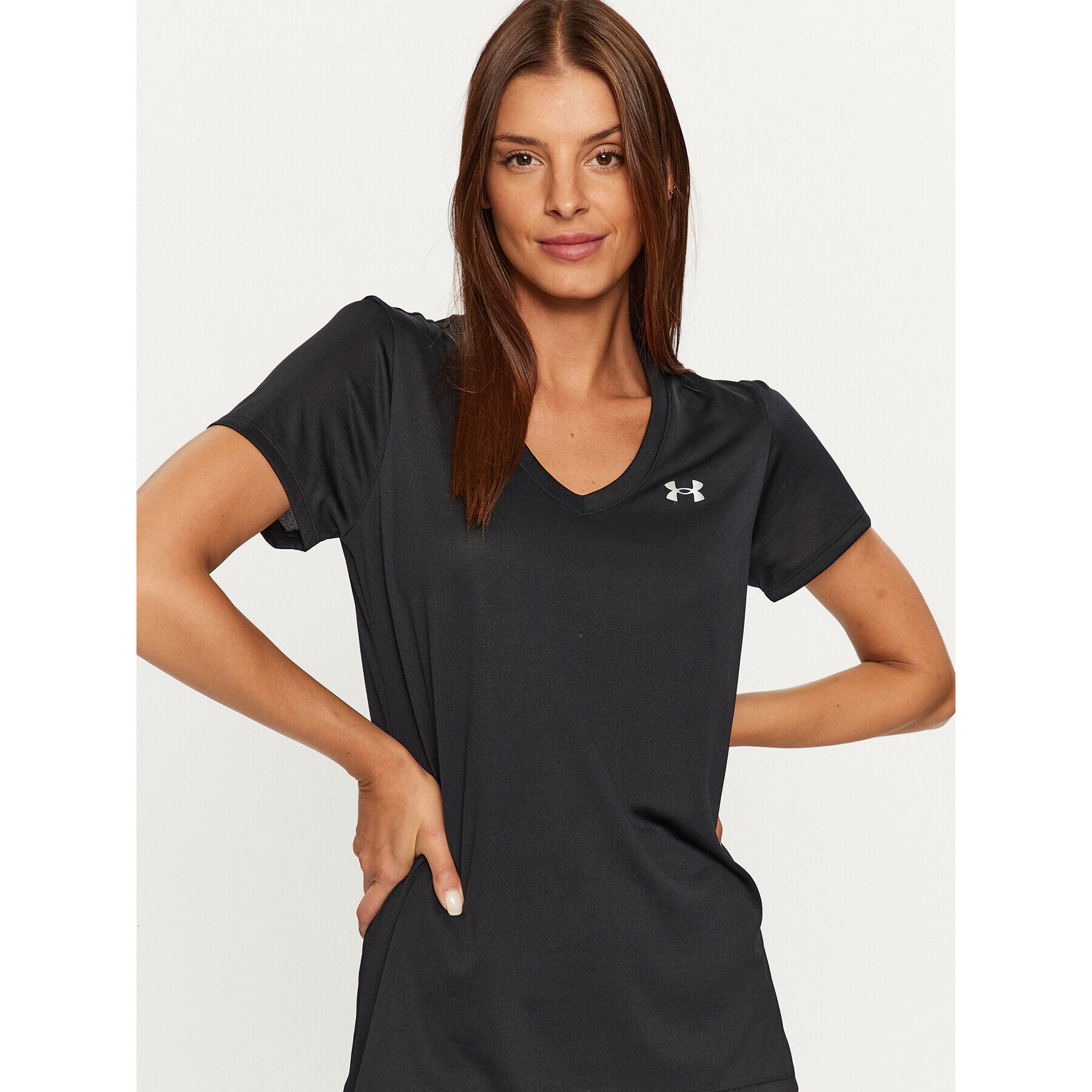 Under Armour Тишърт Tech Ssv - Solid 1255839 Черен Loose Fit - Pepit.bg