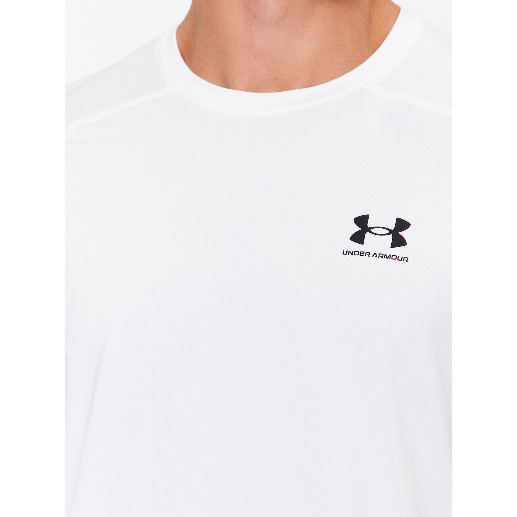 Under Armour Тишърт Ua Hg Armour Fitted Ss 1361683 Бял Fitted Fit - Pepit.bg