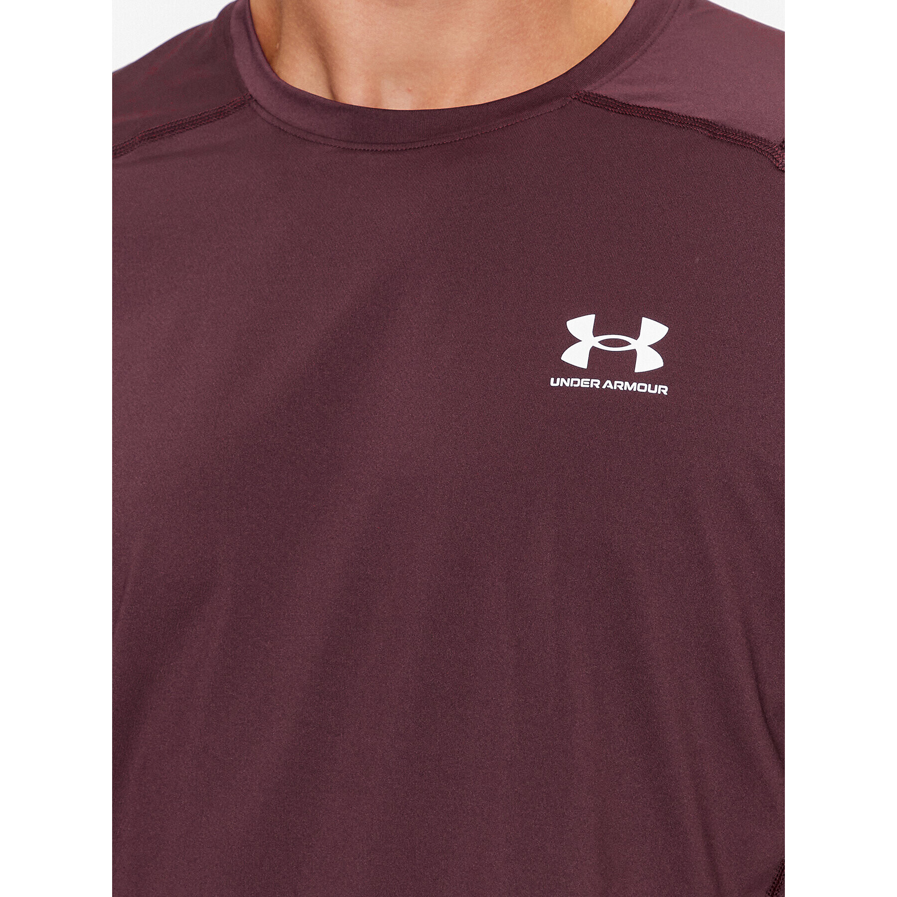 Under Armour Тишърт Ua Hg Armour Fitted Ss 1361683 Бордо Fitted Fit - Pepit.bg