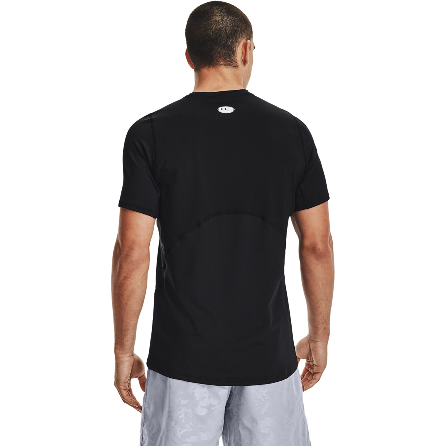 Under Armour Тишърт UA HG Armour Fitted SS 1361683 Черен Regular Fit - Pepit.bg