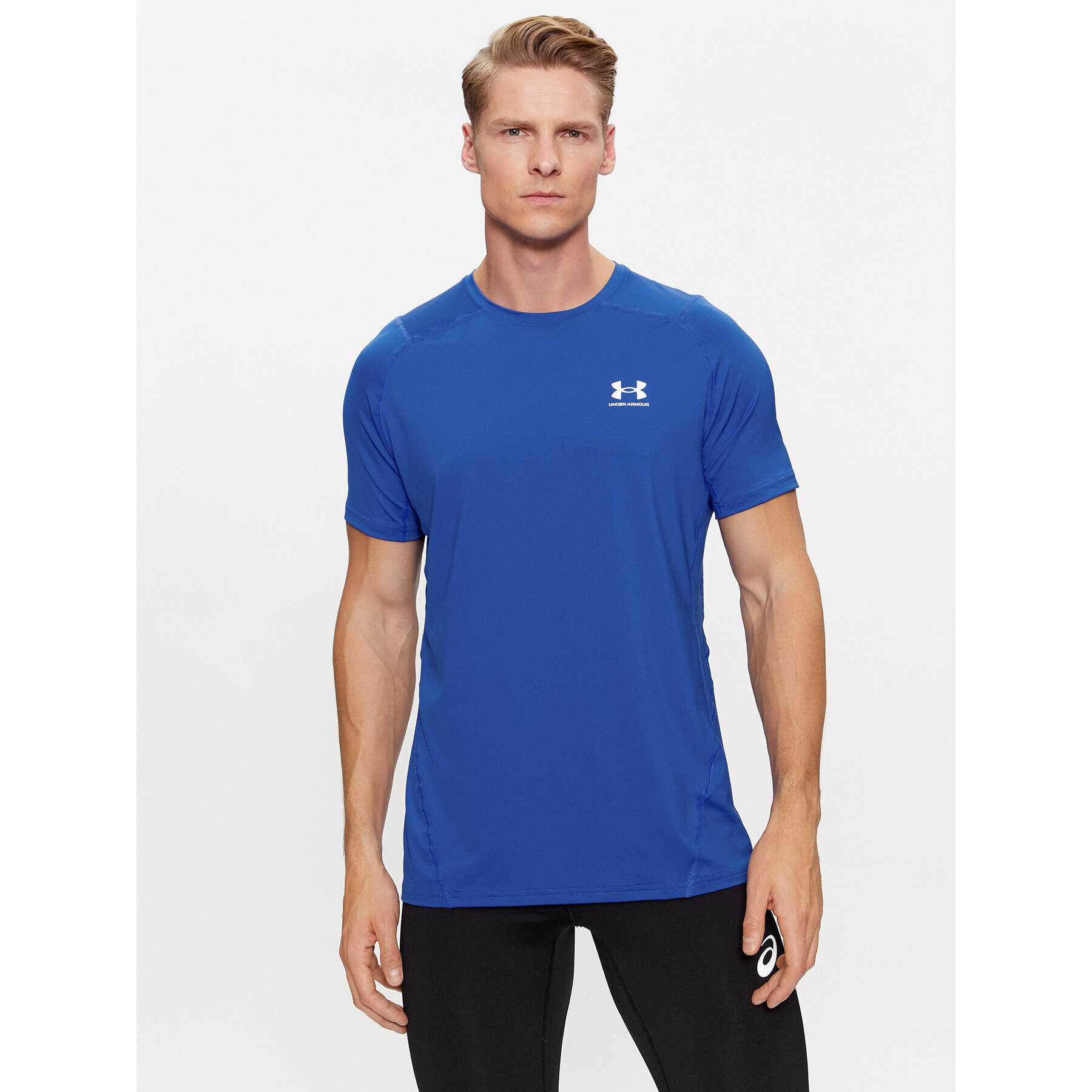 Under Armour Тишърт Ua Hg Armour Fitted Ss 1361683 Син Fitted Fit - Pepit.bg