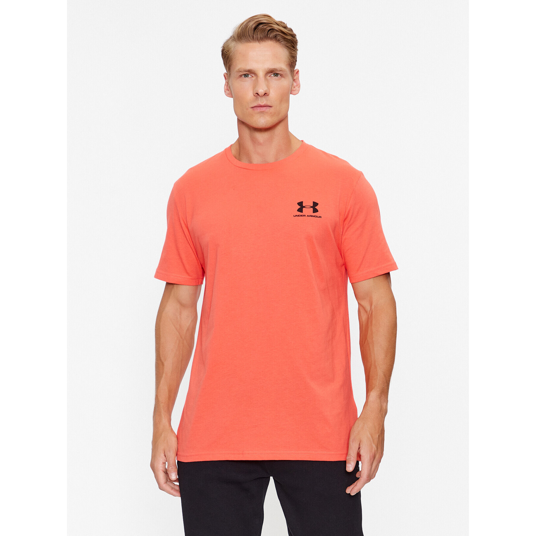 Under Armour Тишърт Ua M Sportstyle Lc Ss 1326799 Червен Loose Fit - Pepit.bg