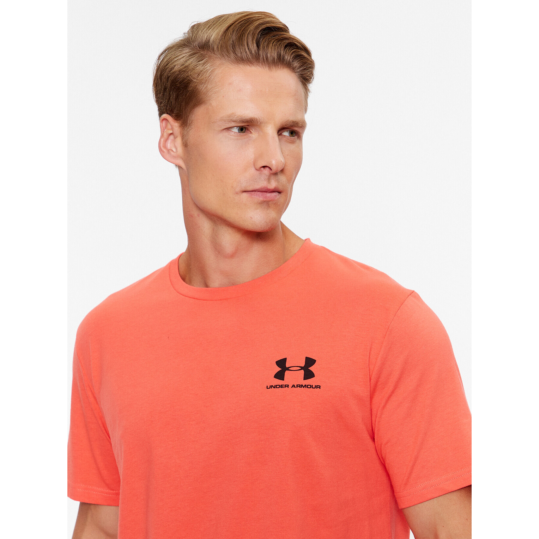 Under Armour Тишърт Ua M Sportstyle Lc Ss 1326799 Червен Loose Fit - Pepit.bg