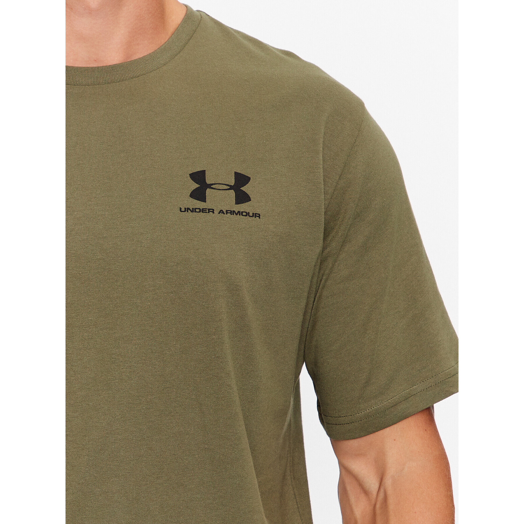 Under Armour Тишърт Ua M Sportstyle Lc Ss 1326799 Каки Loose Fit - Pepit.bg