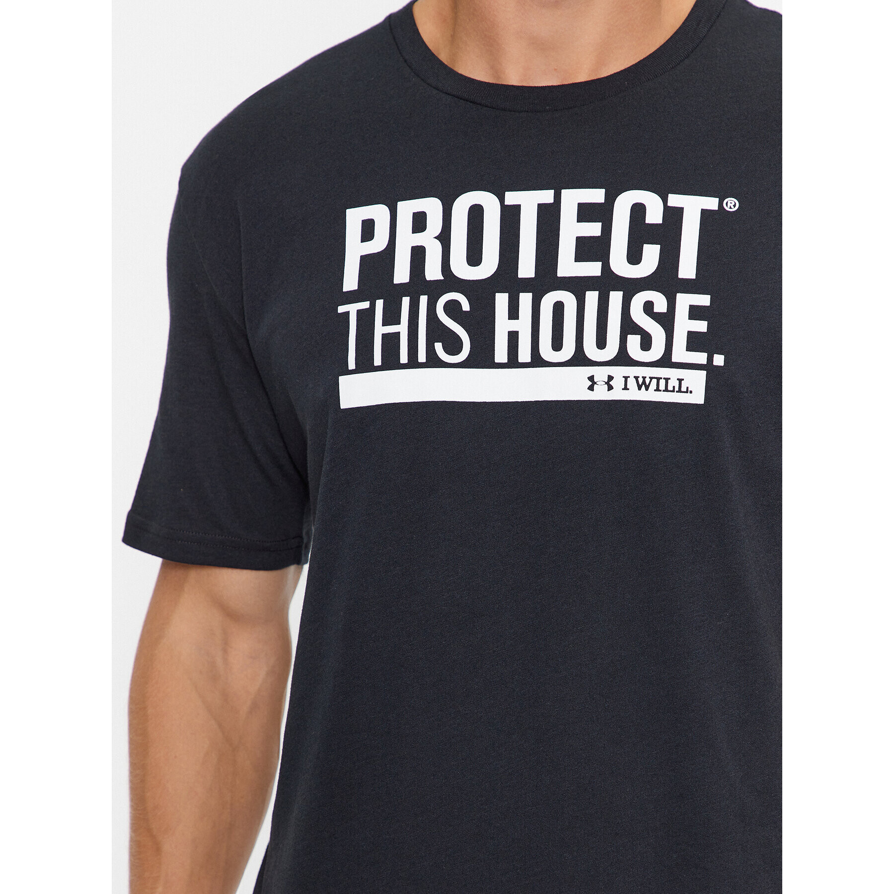 Under Armour Тишърт Ua Protect This House Ss 1379022 Черен Loose Fit - Pepit.bg