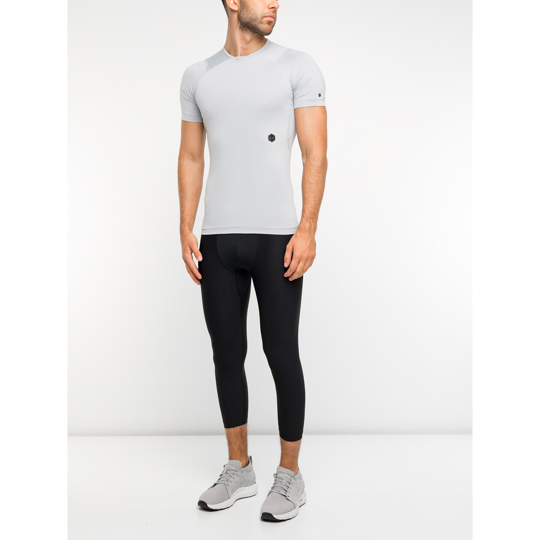 Under Armour Тишърт UA Rush 1327644 Сив Slim Fit - Pepit.bg