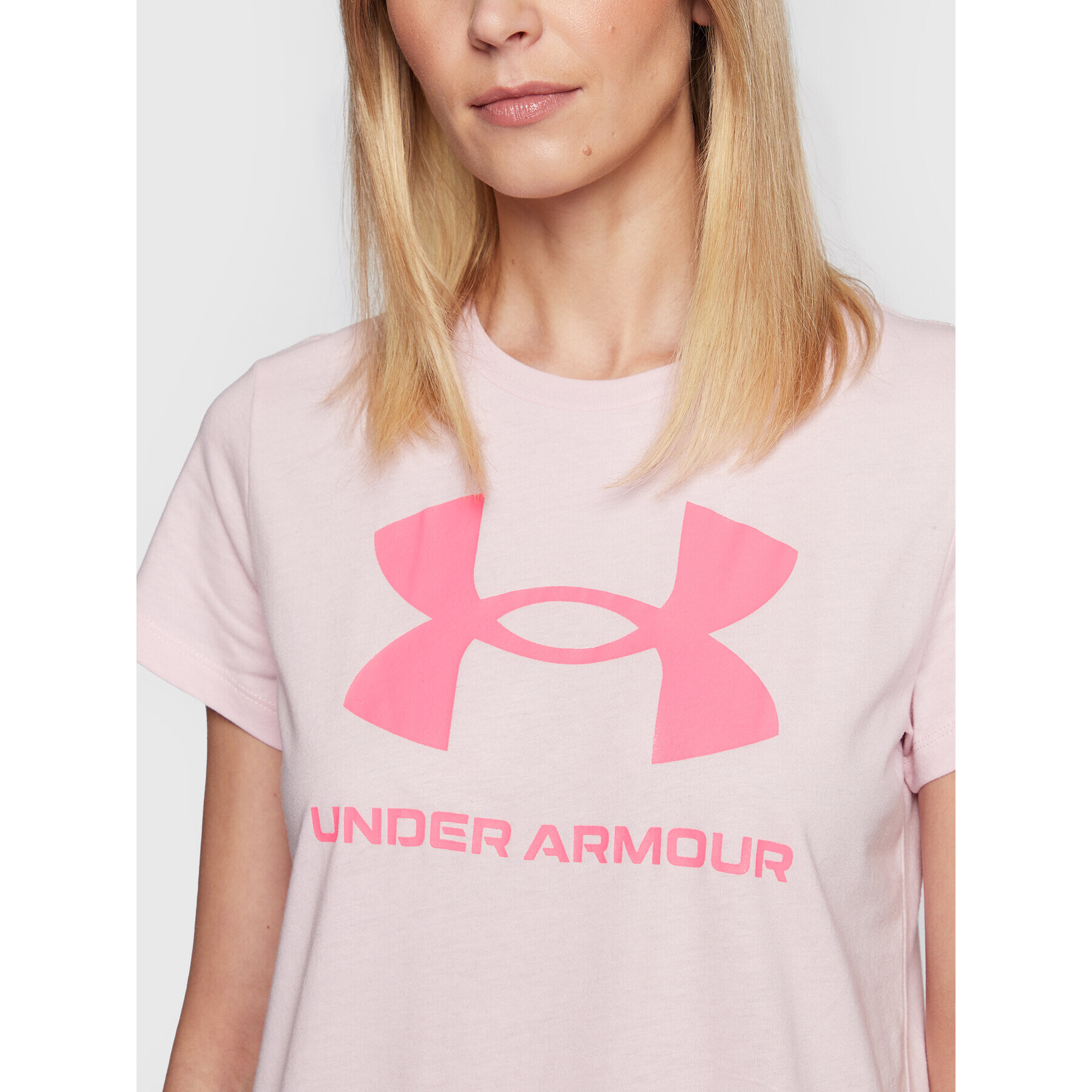 Under Armour Тишърт Ua Sportstyle Graphic 1356305 Розов Loose Fit - Pepit.bg