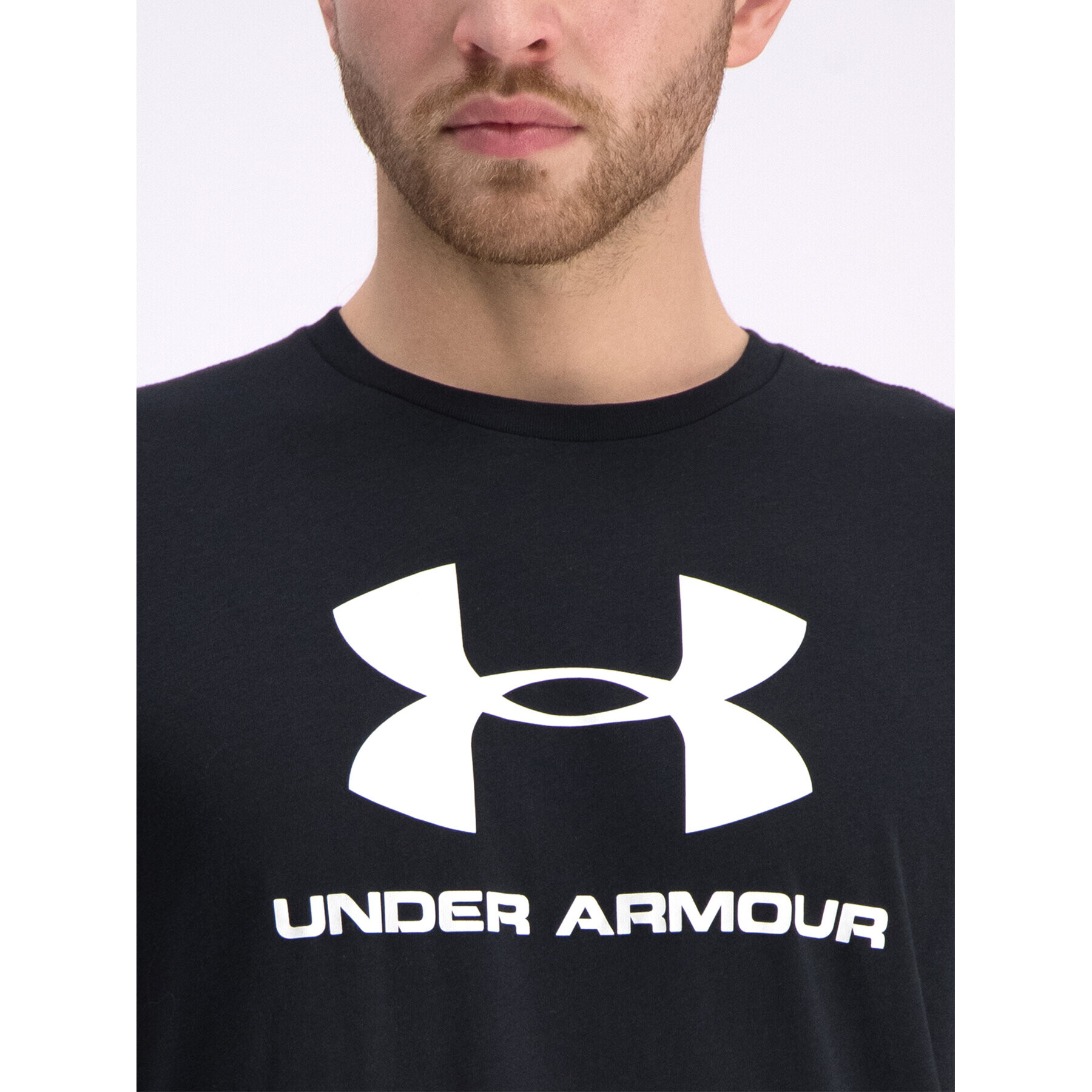 Under Armour Тишърт Ua Sportstyle Logo 1329590 Черен Regular Fit - Pepit.bg