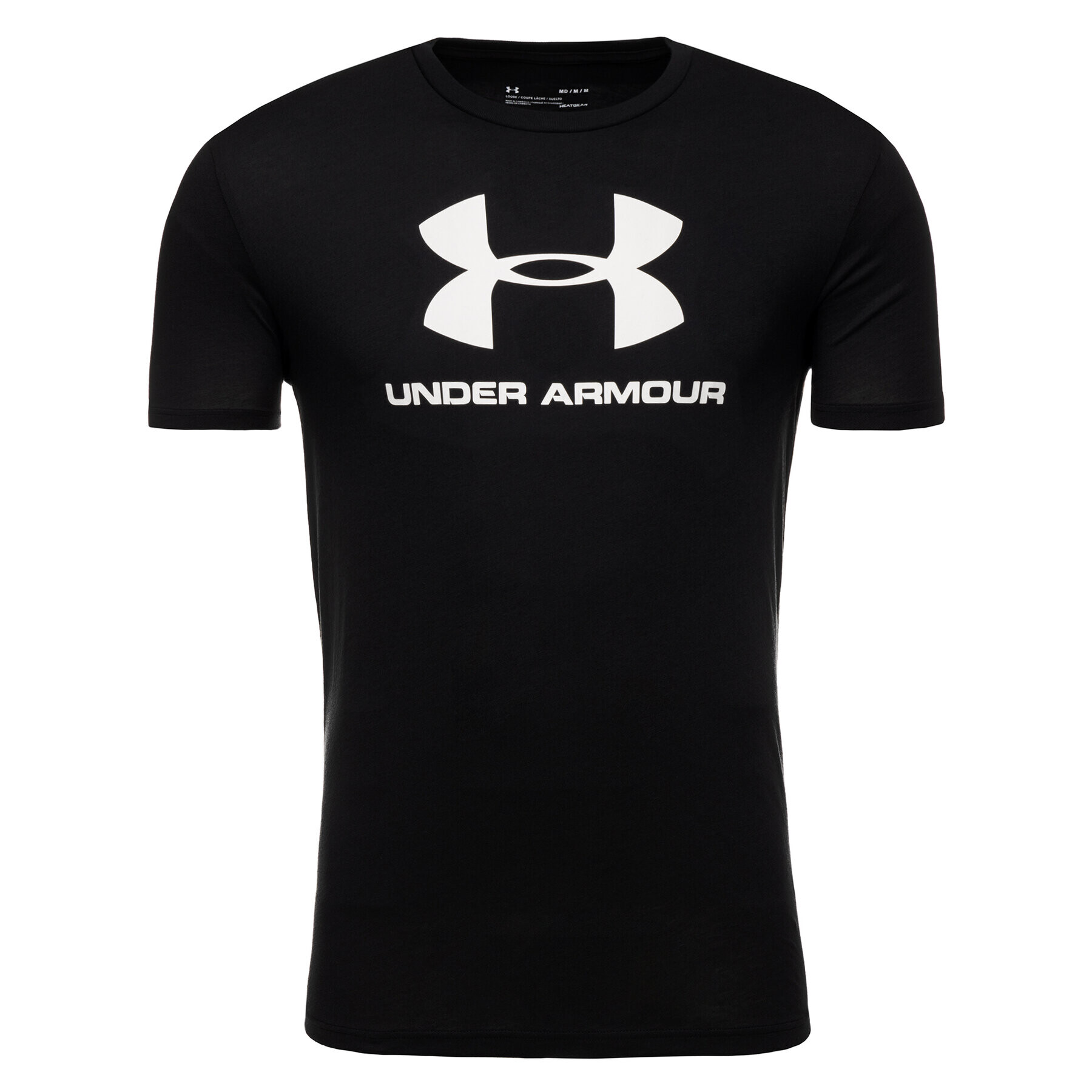 Under Armour Тишърт Ua Sportstyle Logo 1329590 Черен Regular Fit - Pepit.bg
