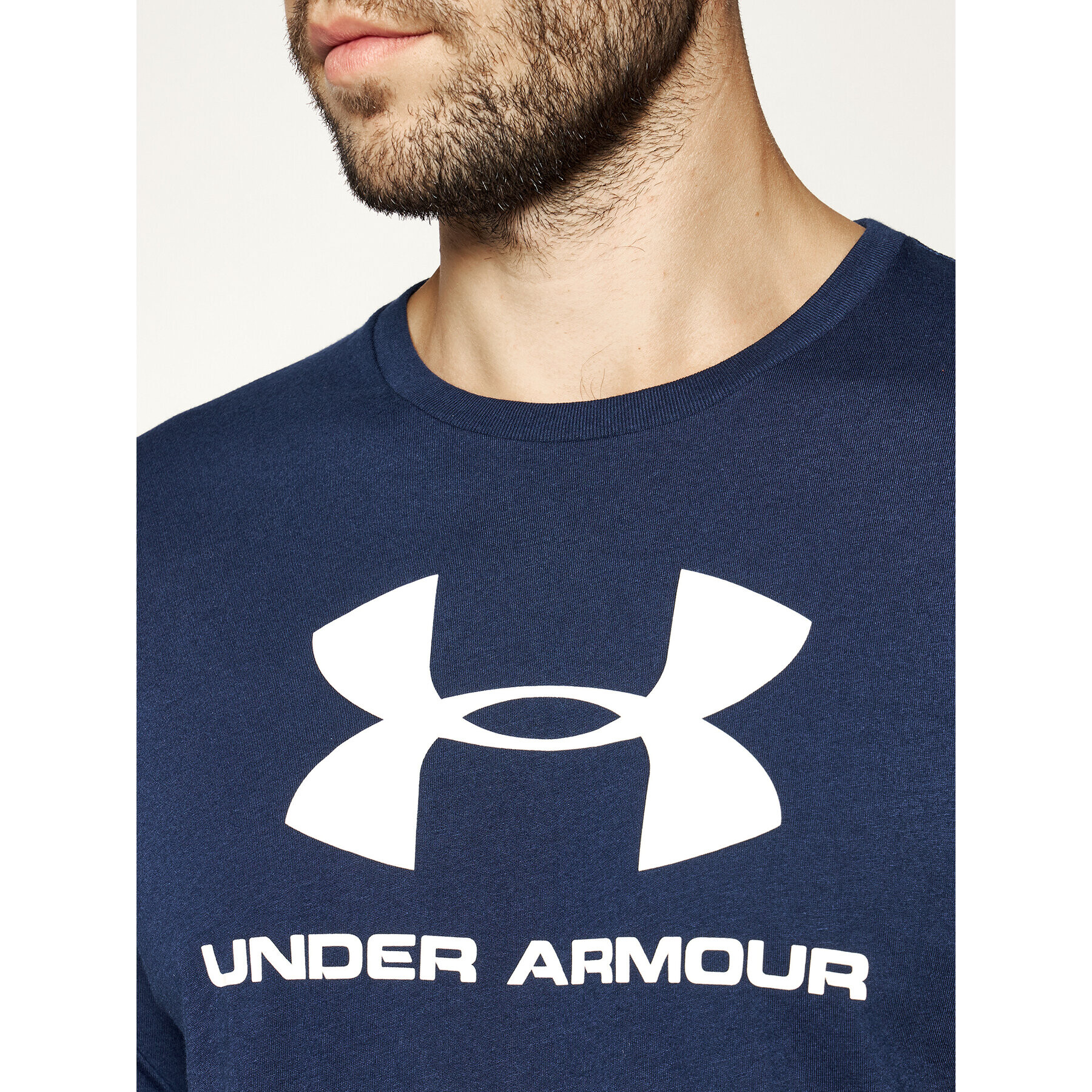 Under Armour Тишърт Ua Sportstyle Logo 1329590 Тъмносин Loose Fit - Pepit.bg