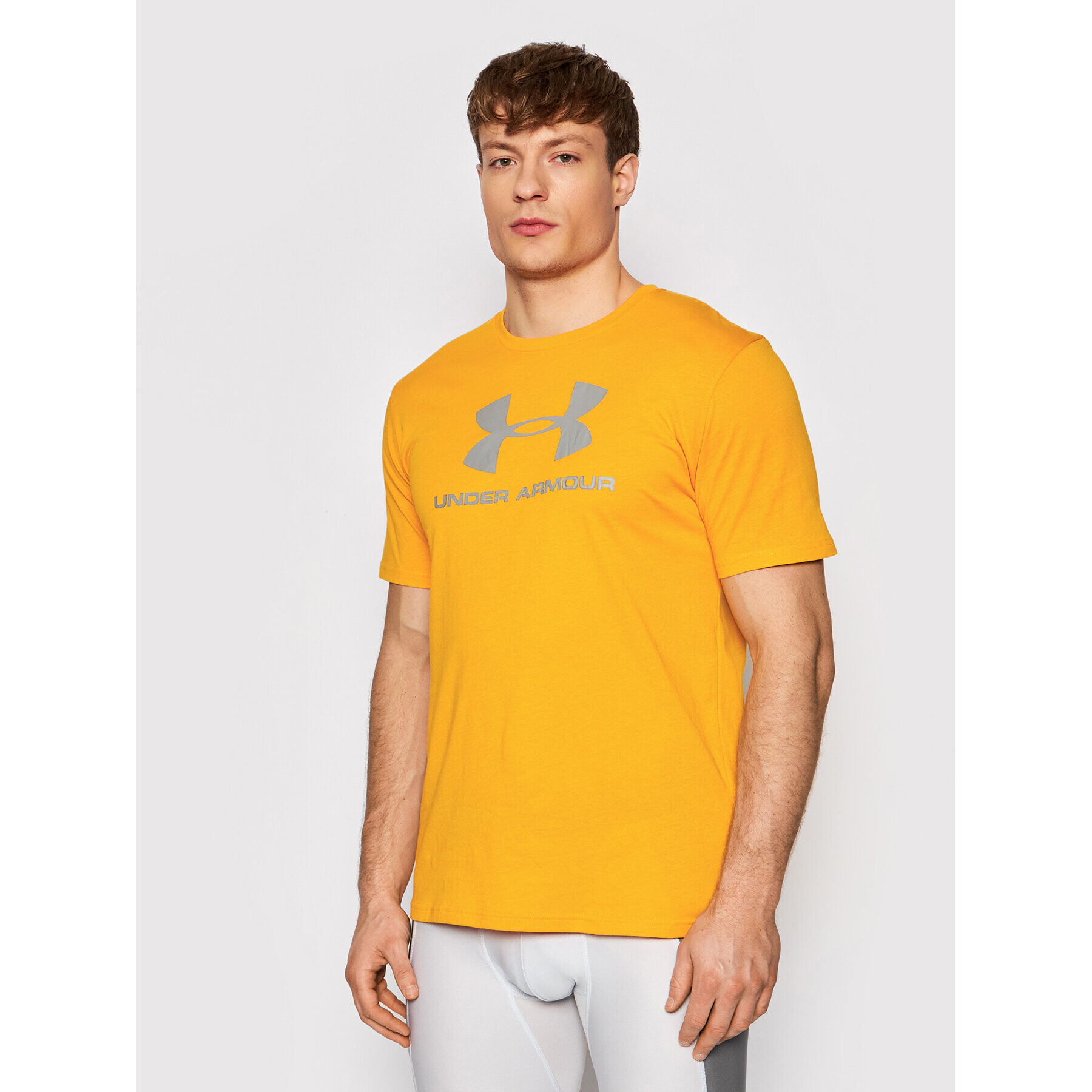 Under Armour Тишърт Ua Sportstyle Logo 1329590 Жълт Loose Fit - Pepit.bg