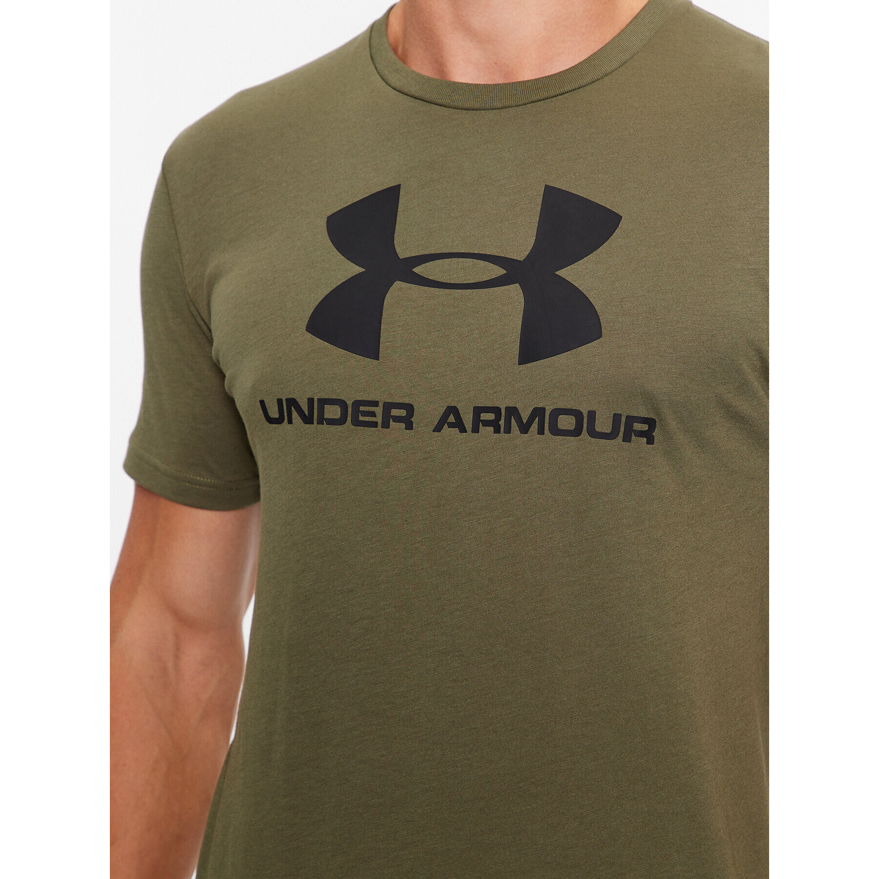 Under Armour Тишърт Ua Sportstyle Logo Ss 1329590 Каки Loose Fit - Pepit.bg