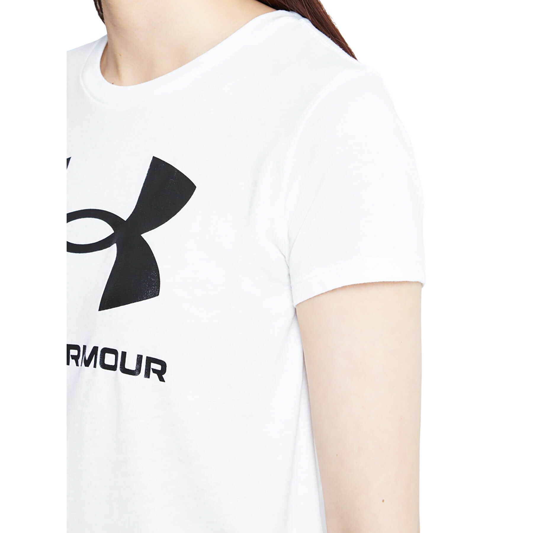 Under Armour Тишърт UA SPORTSTYLE LOGO SS 1356305 Бял Regular Fit - Pepit.bg