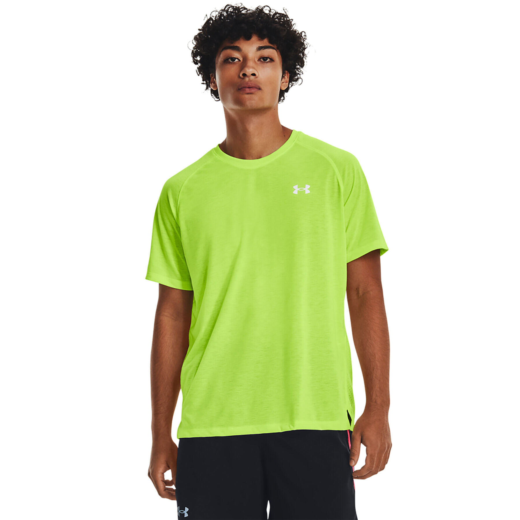 Under Armour Тишърт UA STREAKER TEE 1361469 Зелен Regular Fit - Pepit.bg