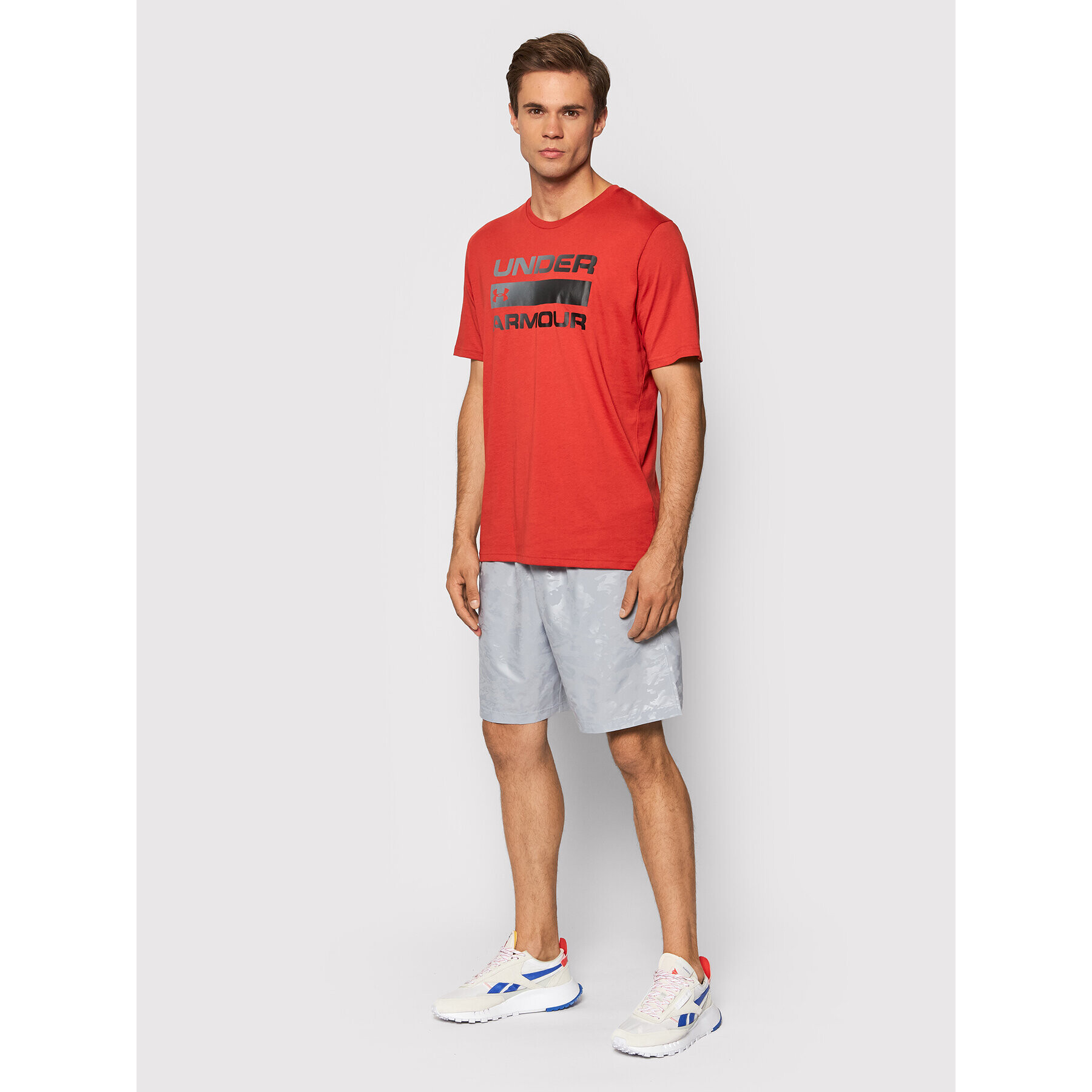 Under Armour Тишърт Ua Team Issue Wordmark 1329582 Червен Loose Fit - Pepit.bg