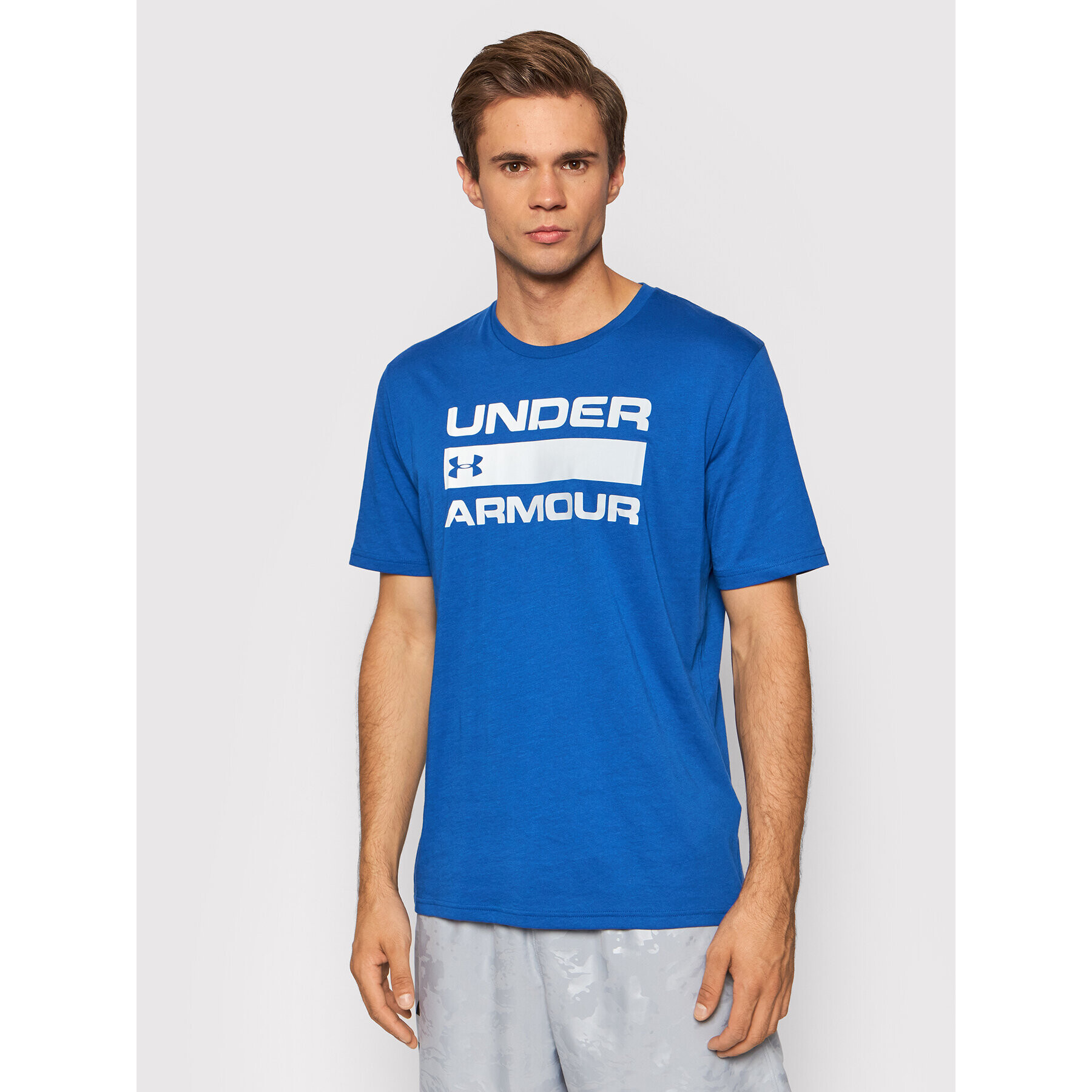 Under Armour Тишърт Ua Team Issue Wordmark 1329582 Син Loose Fit - Pepit.bg