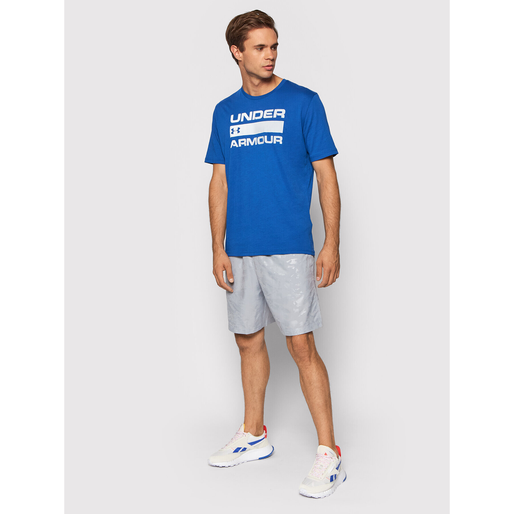 Under Armour Тишърт Ua Team Issue Wordmark 1329582 Син Loose Fit - Pepit.bg