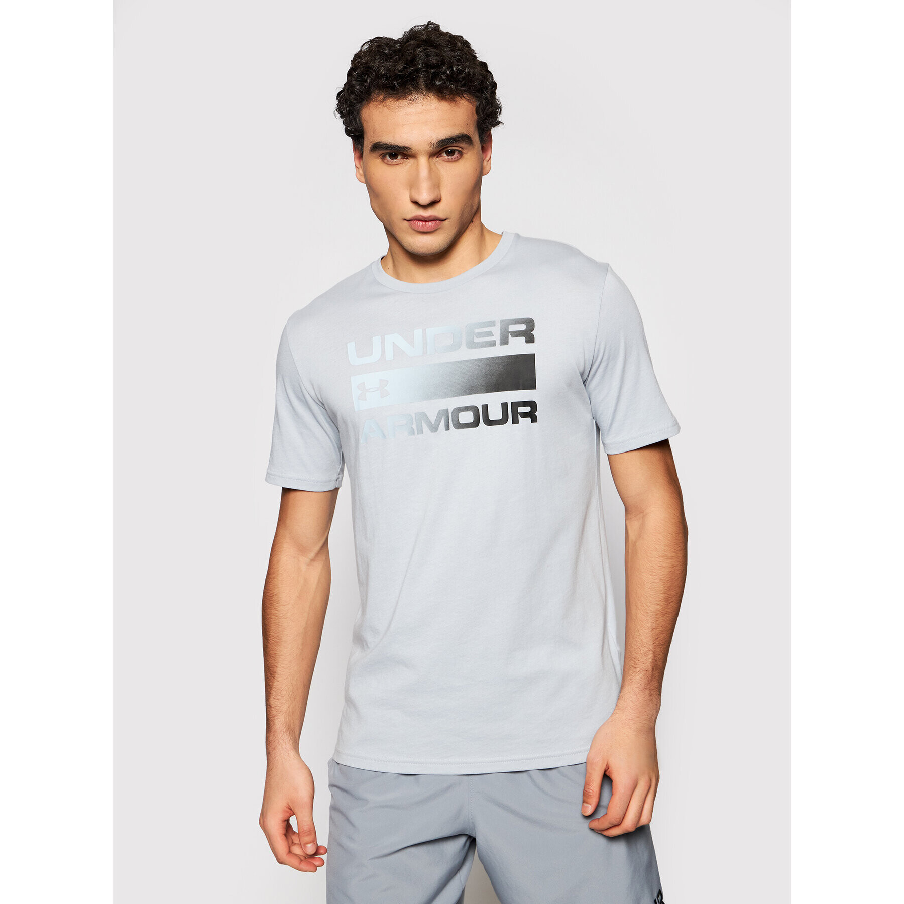 Under Armour Тишърт Ua Team Issue Wordmark 1329582 Сив Loose Fit - Pepit.bg