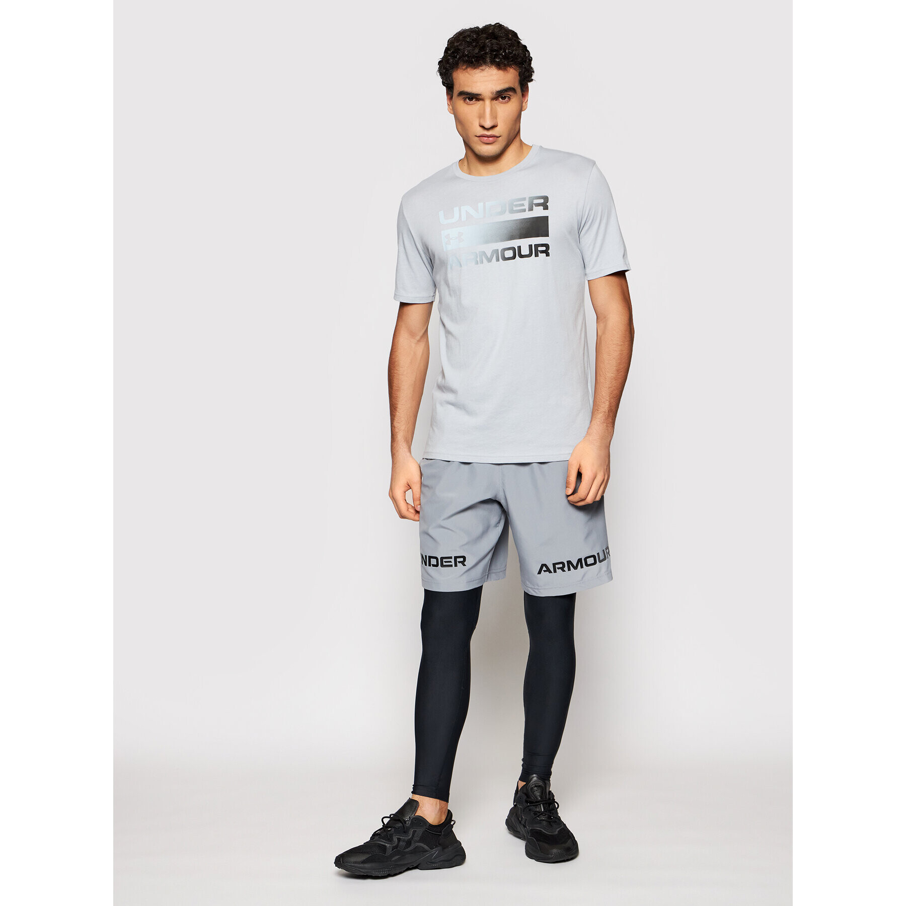 Under Armour Тишърт Ua Team Issue Wordmark 1329582 Сив Loose Fit - Pepit.bg
