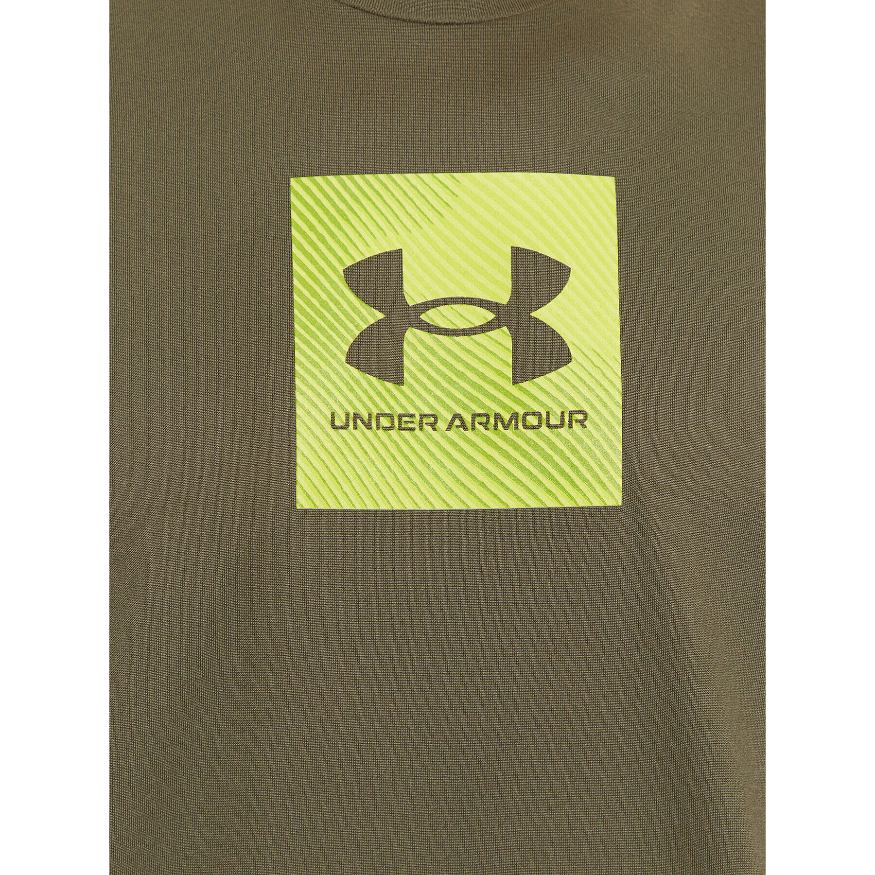 Under Armour Тишърт Ua Tech Prt Fill Ss 1380785 Каки Loose Fit - Pepit.bg