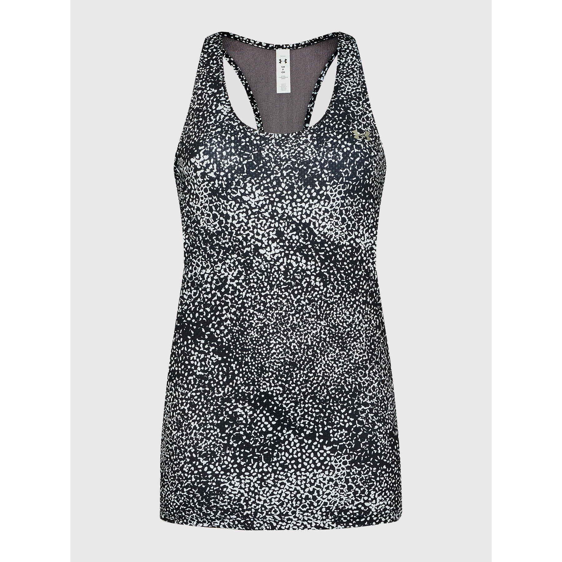 Under Armour топ HeatGear® Racer Print 1365108 Черен Slim Fit - Pepit.bg