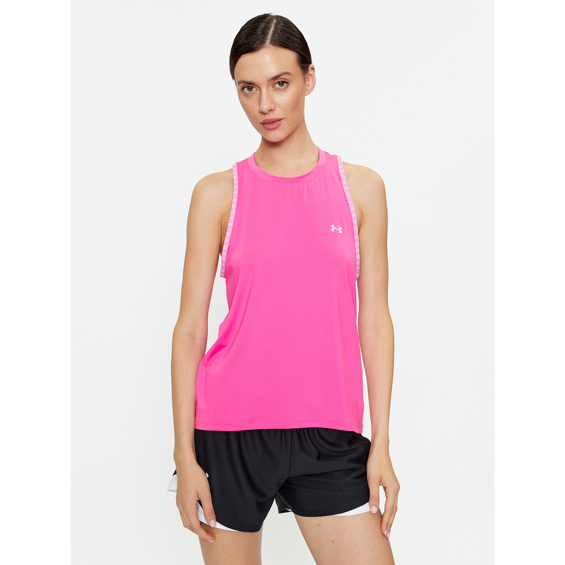 Under Armour топ Knockout Novelty Tank 1379434 Розов Loose Fit - Pepit.bg