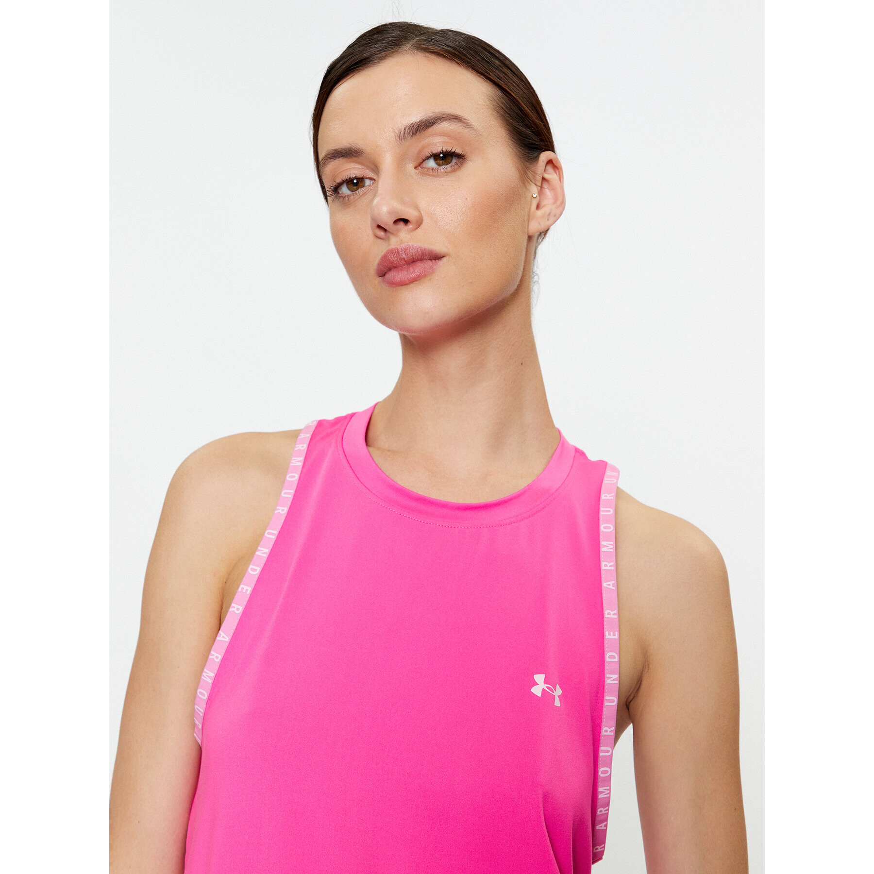 Under Armour топ Knockout Novelty Tank 1379434 Розов Loose Fit - Pepit.bg