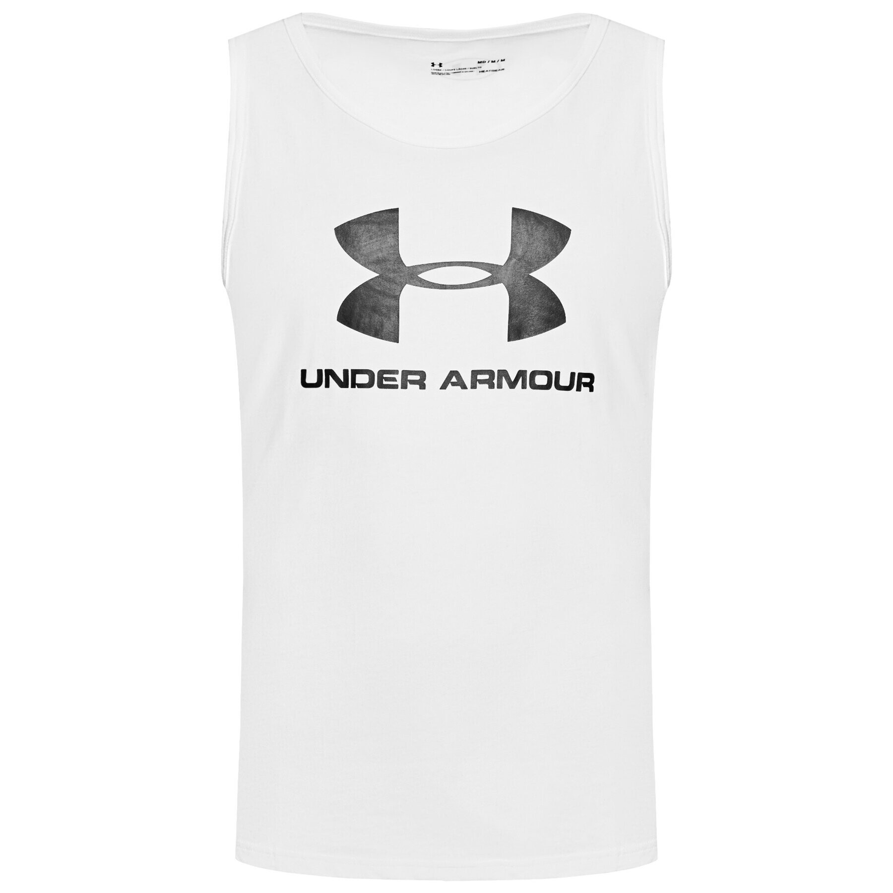 Under Armour Топ Ua Sportstyle Logo 1329589 Бял Loose Fit - Pepit.bg