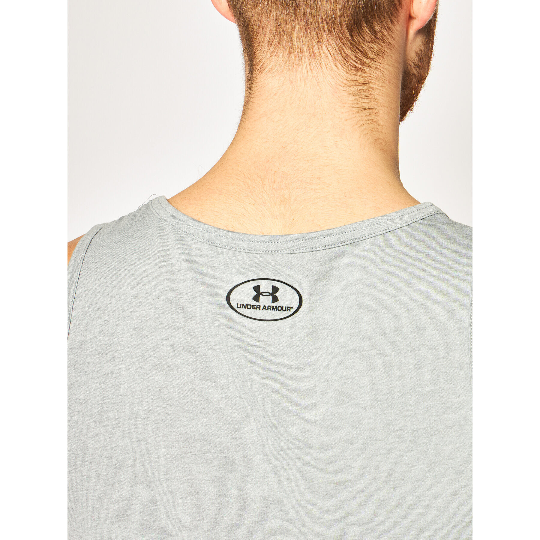 Under Armour Топ UA Sportstyle Logo 1329589 Сив Regular Fit - Pepit.bg