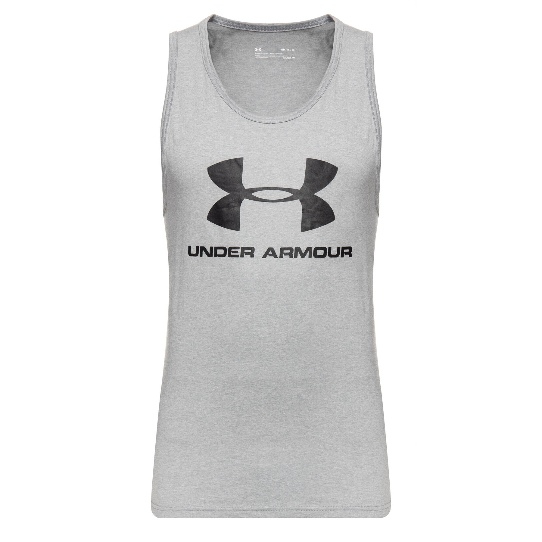 Under Armour Топ UA Sportstyle Logo 1329589 Сив Regular Fit - Pepit.bg