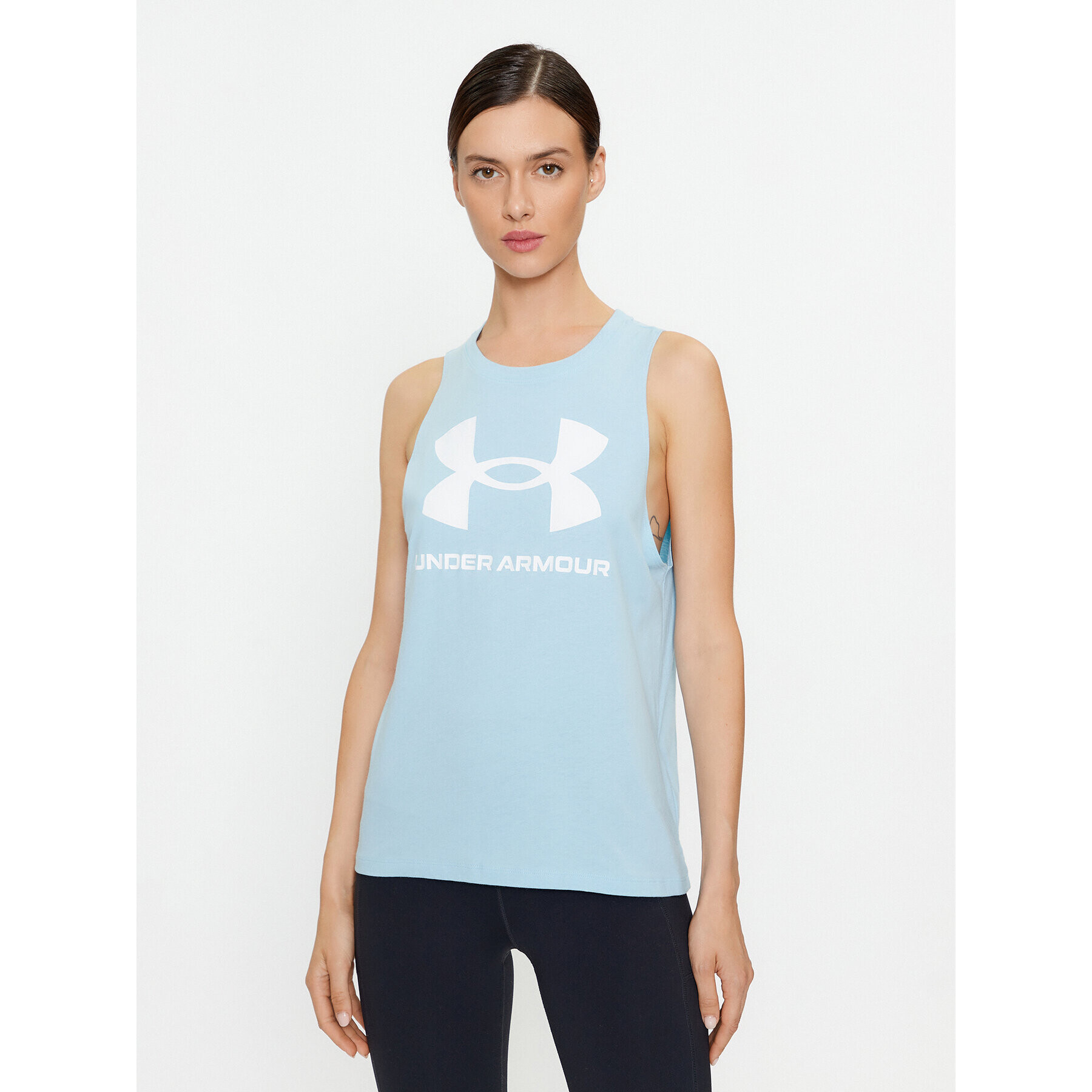 Under Armour топ Ua W Live Sportstyle Tank 1356297 Син Loose Fit - Pepit.bg