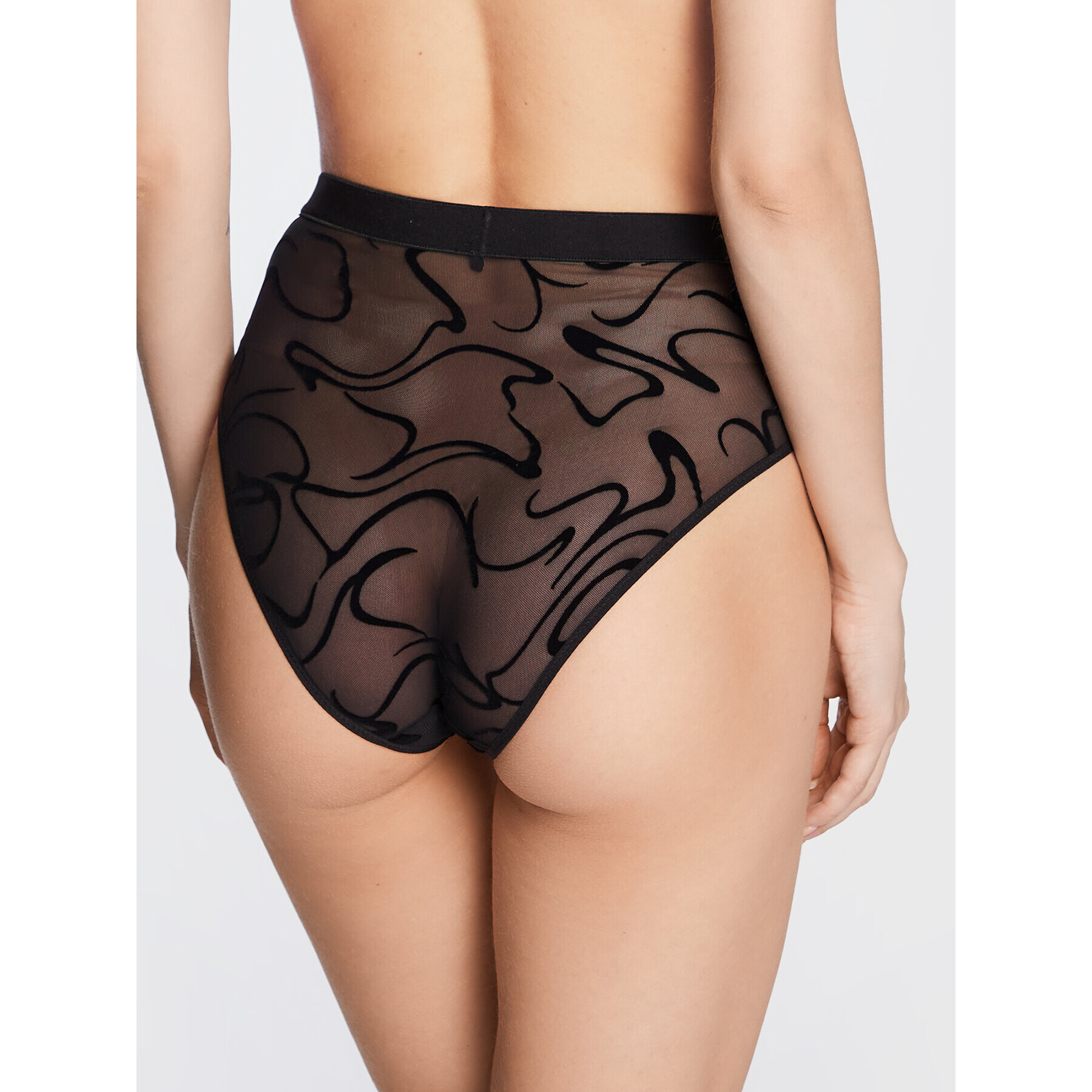 Undress Code Класически бикини с висока талия Fine Lines 454 Черен - Pepit.bg
