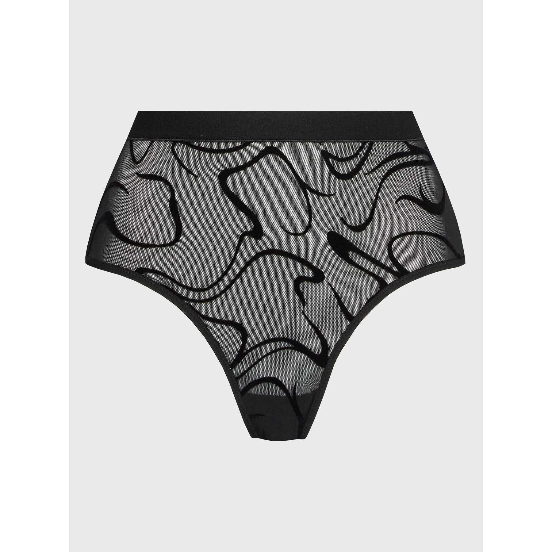 Undress Code Класически бикини с висока талия Fine Lines 454 Черен - Pepit.bg