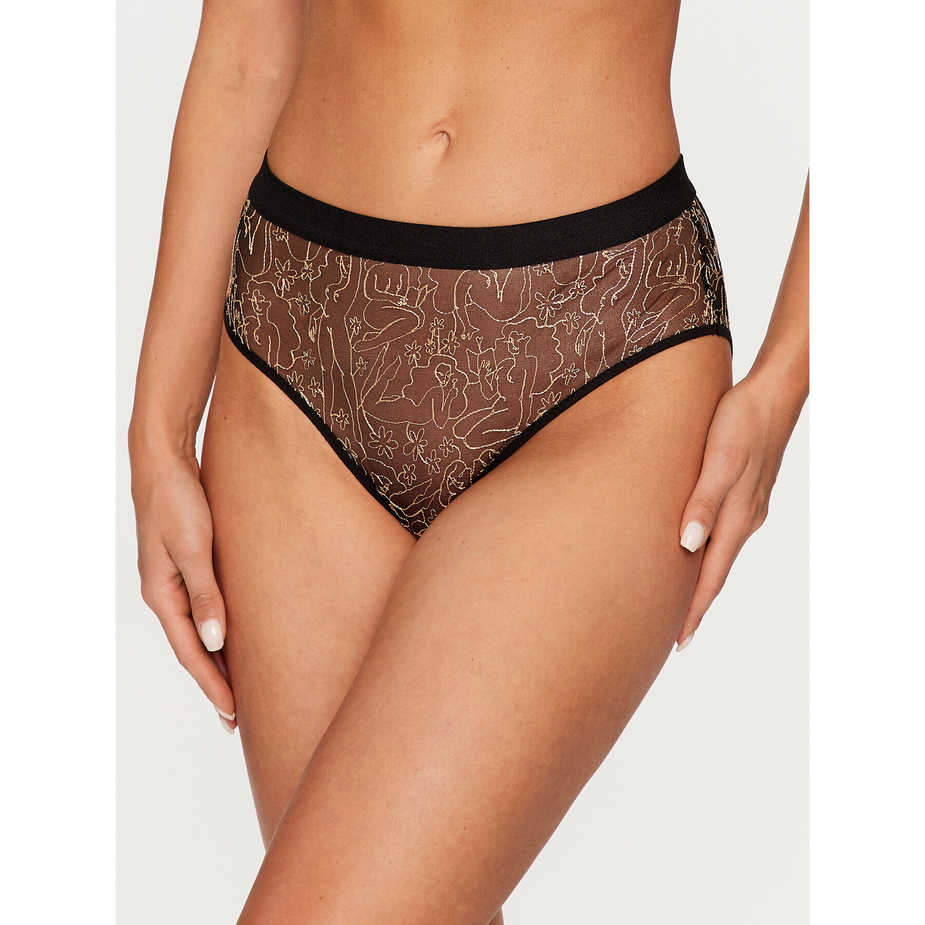 Undress Code Класически бикини с висока талия Modern Love 579 Черен - Pepit.bg