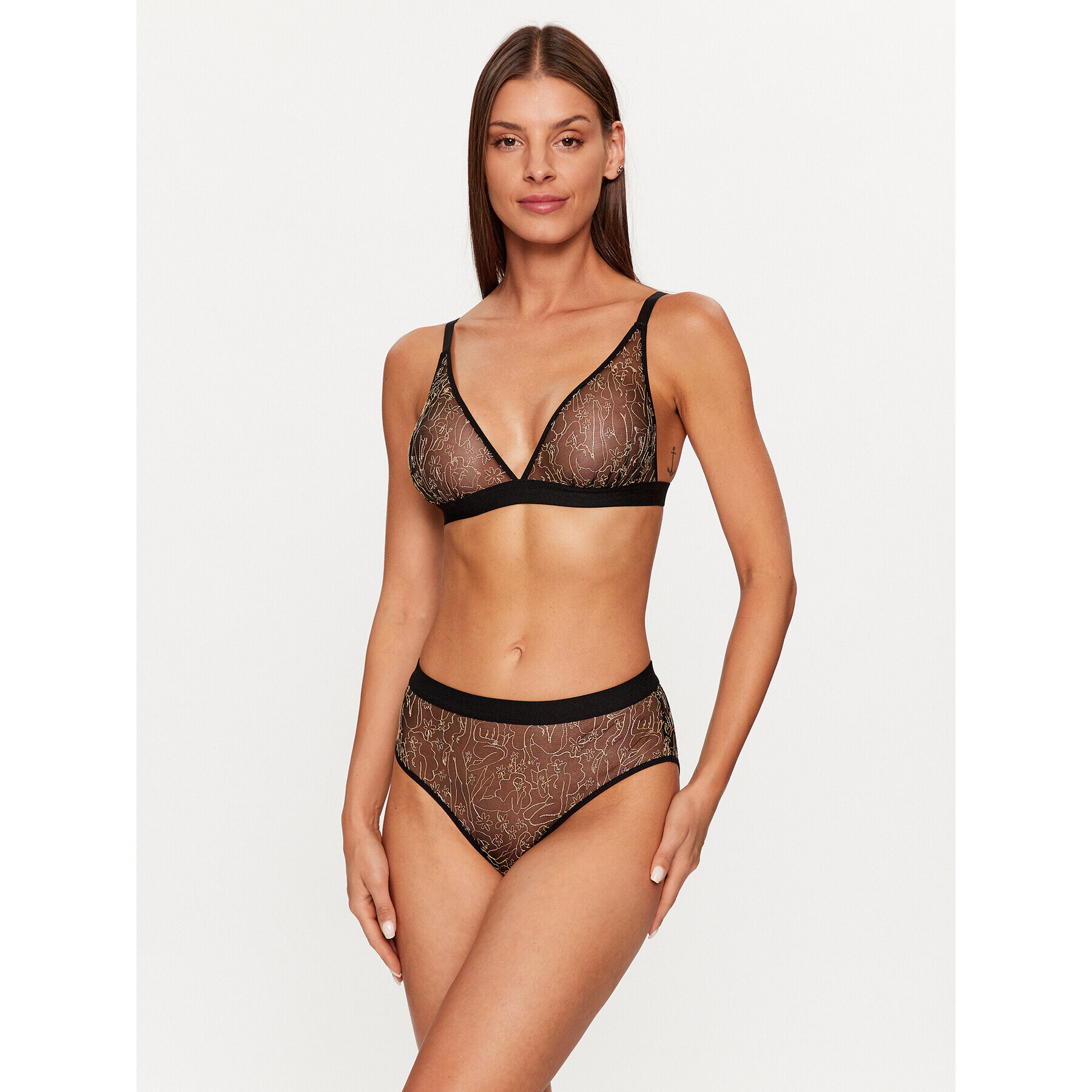 Undress Code Класически бикини с висока талия Modern Love 579 Черен - Pepit.bg