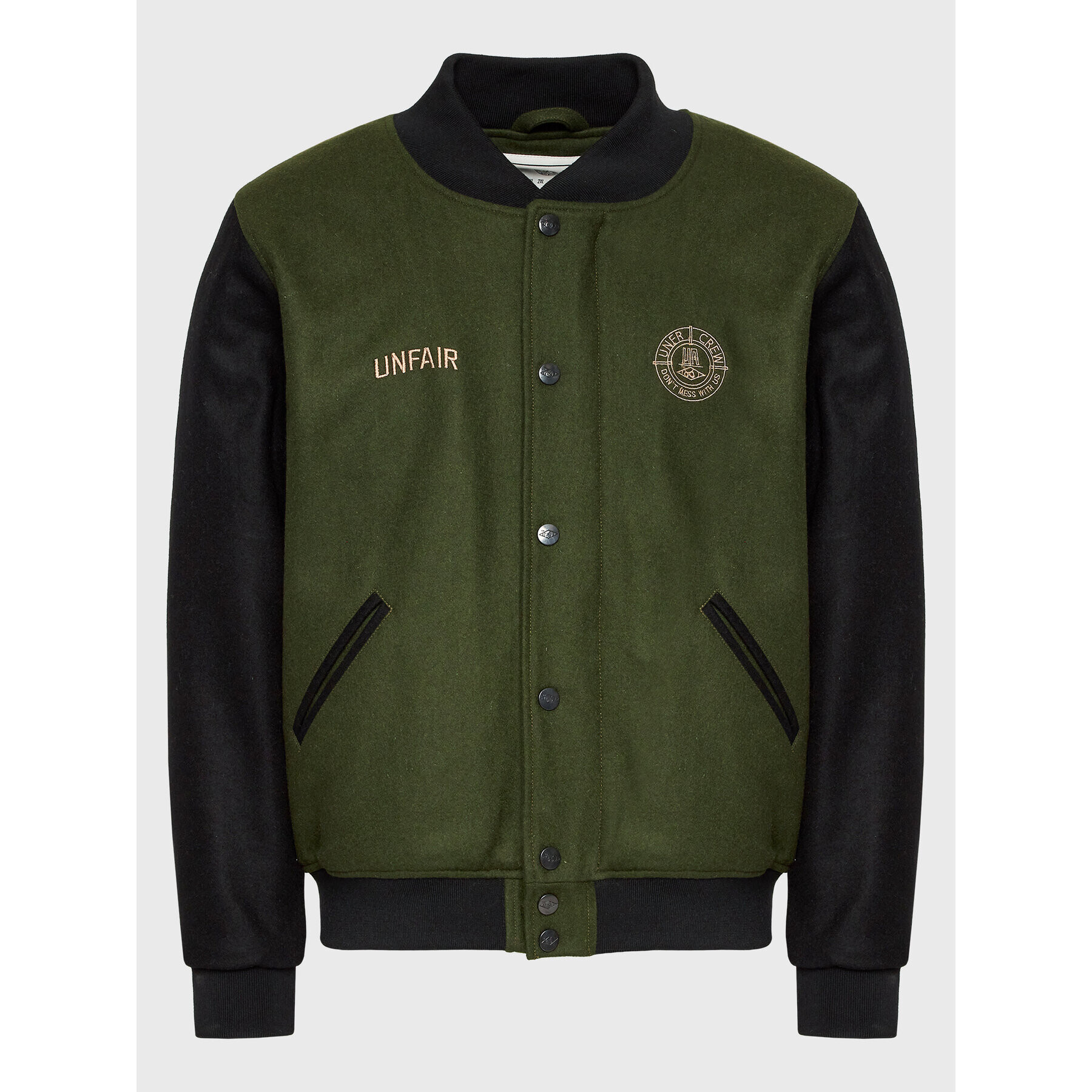 Unfair Athletics Яке бомбър Two Side Collage UNFR23-041 Зелен Comfortable Fit - Pepit.bg