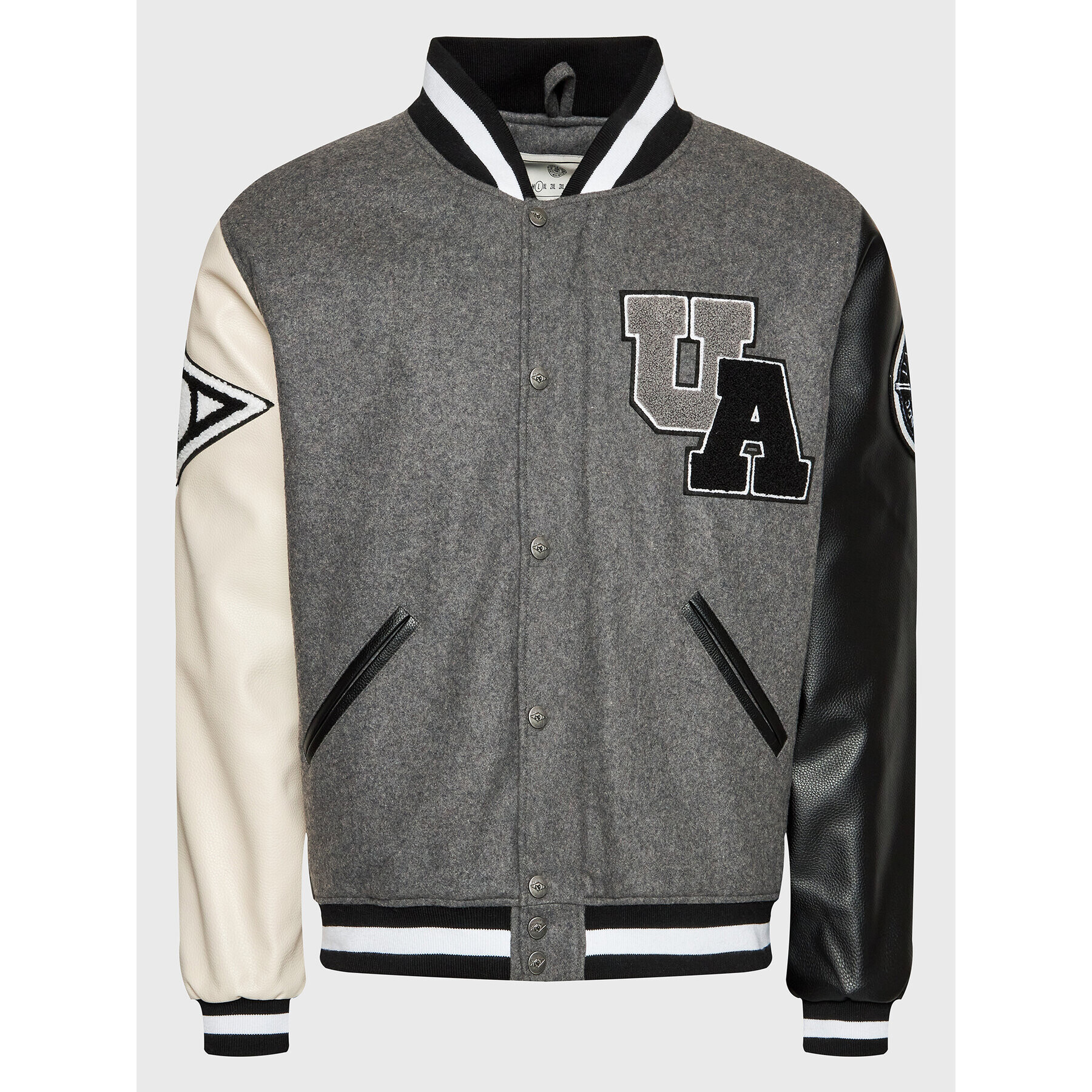 Unfair Athletics Яке бомбър UNFR22-155 Сив Loose Fit - Pepit.bg