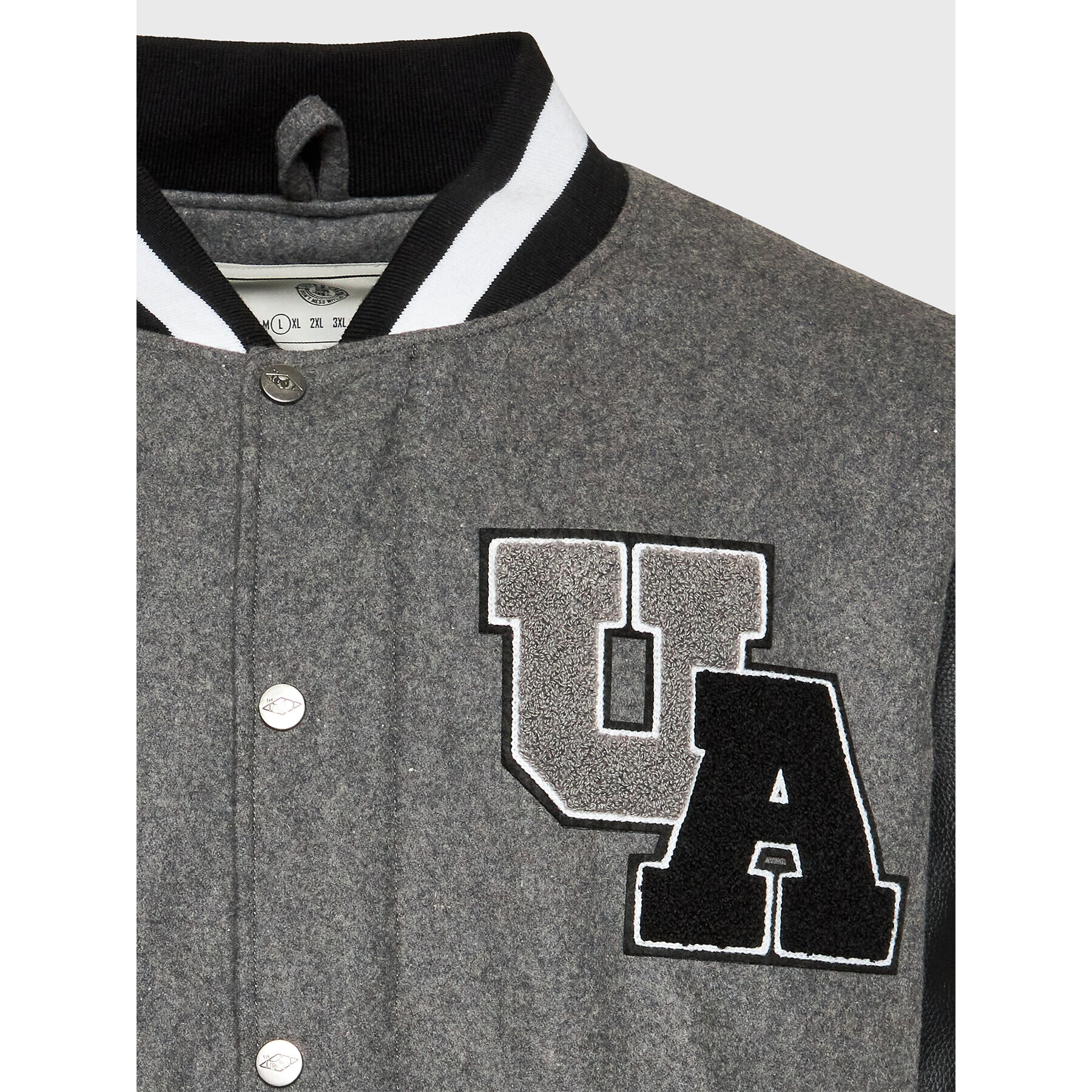 Unfair Athletics Яке бомбър UNFR22-155 Сив Loose Fit - Pepit.bg