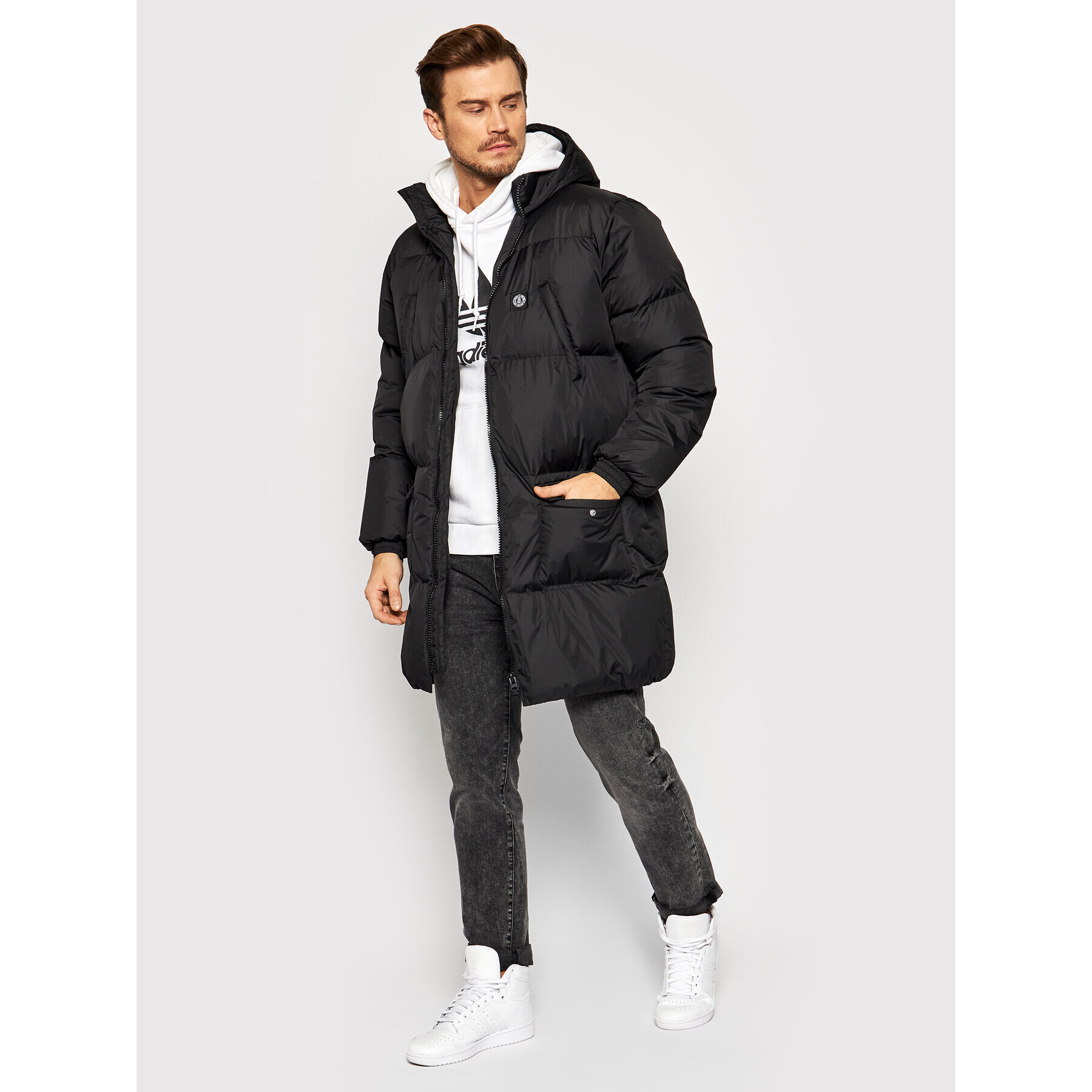 Unfair Athletics Пухено яке UNFR21-144 Черен Regular Fit - Pepit.bg