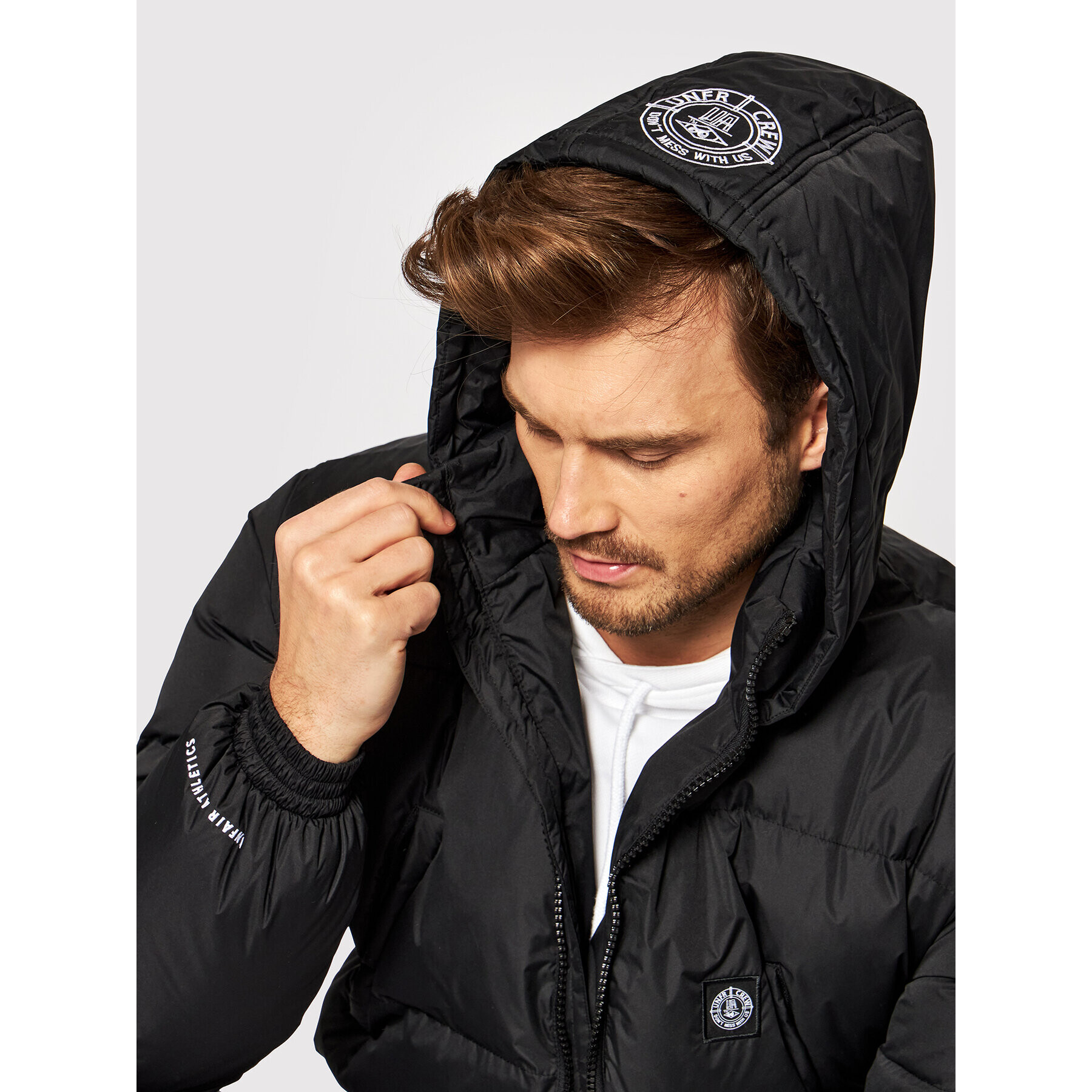 Unfair Athletics Пухено яке UNFR21-144 Черен Regular Fit - Pepit.bg