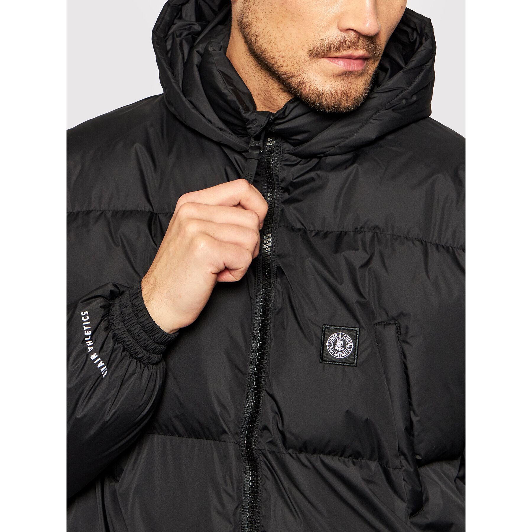 Unfair Athletics Пухено яке UNFR21-144 Черен Regular Fit - Pepit.bg