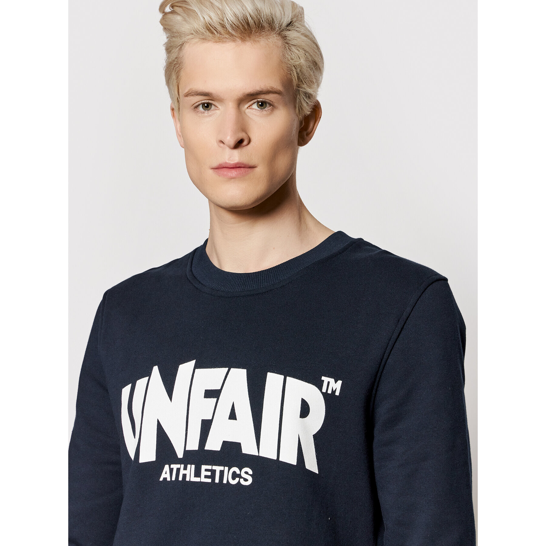 Unfair Athletics Суитшърт UNFR18-073 Тъмносин Regular Fit - Pepit.bg